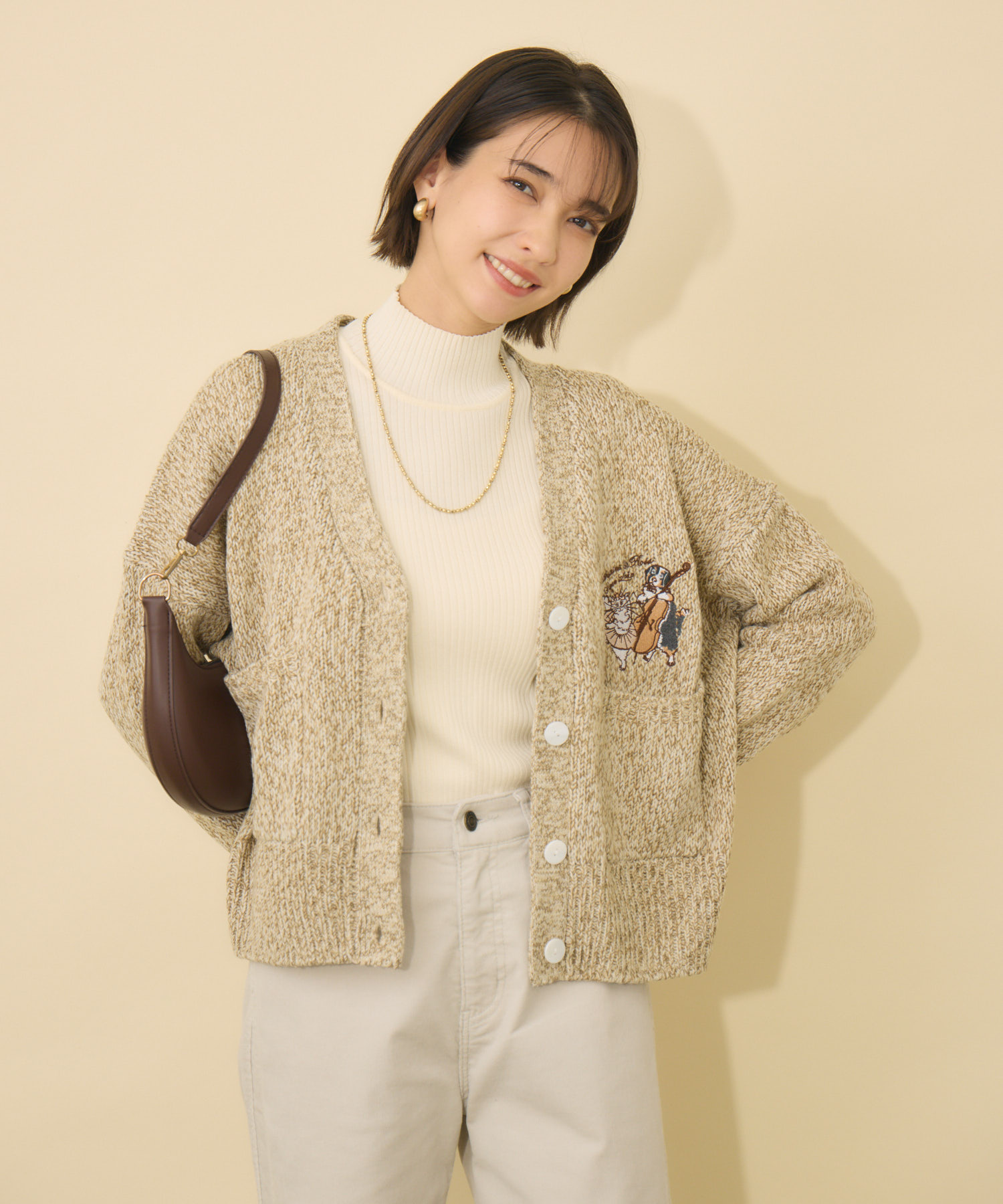 予約】【Swanlake キャサリンちゃん＆ロスくん】ニットカーディガン