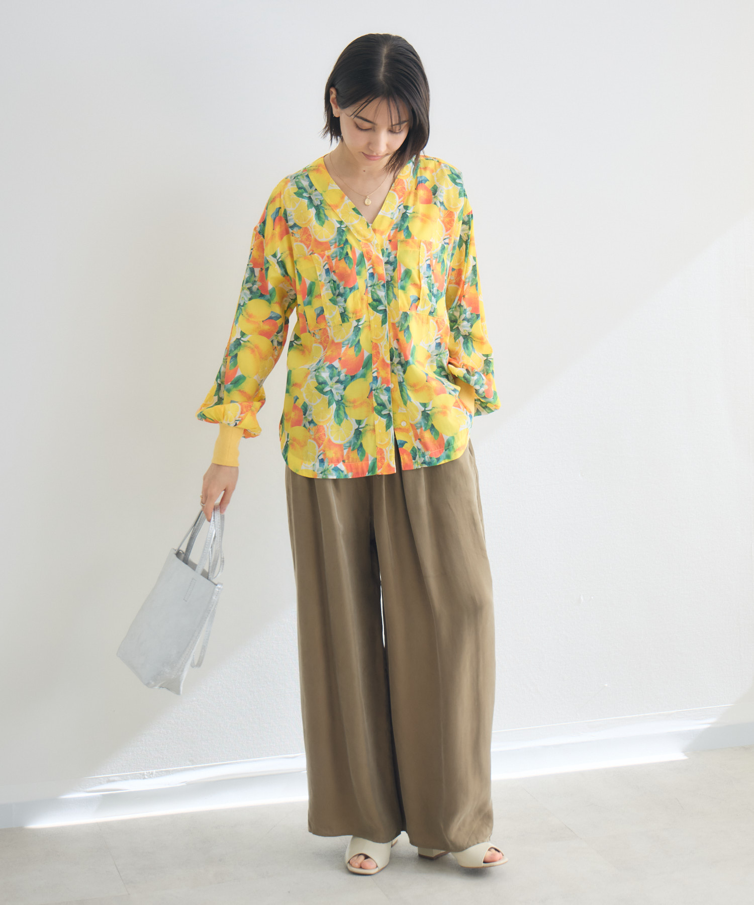 アソートスカーフプリント長袖ブラウス / KATHARINE ROSS | IKG crossing