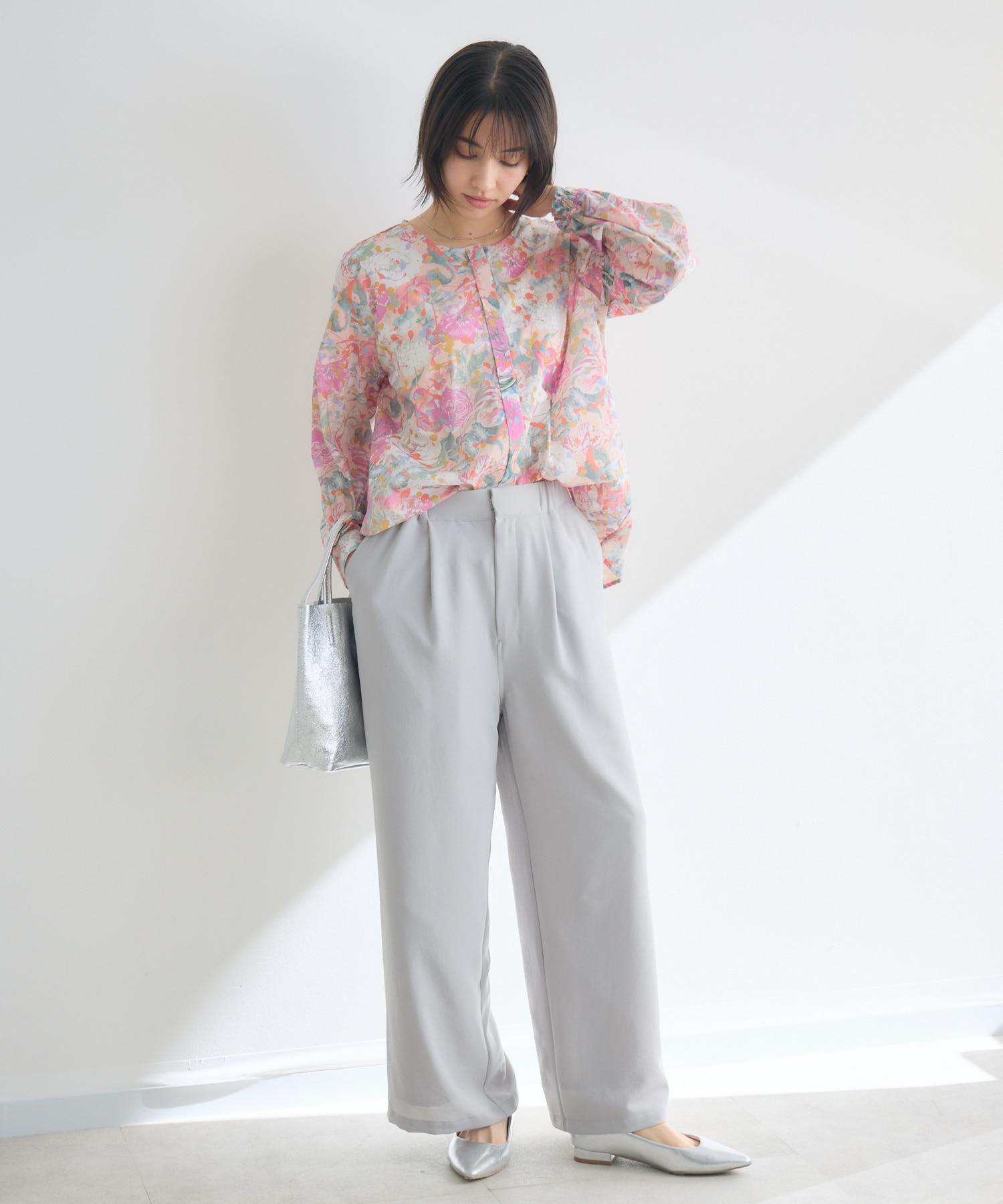 MADE IN JAPAN】PUNKPOSY プリントブラウスMade With Liberty Fabrics