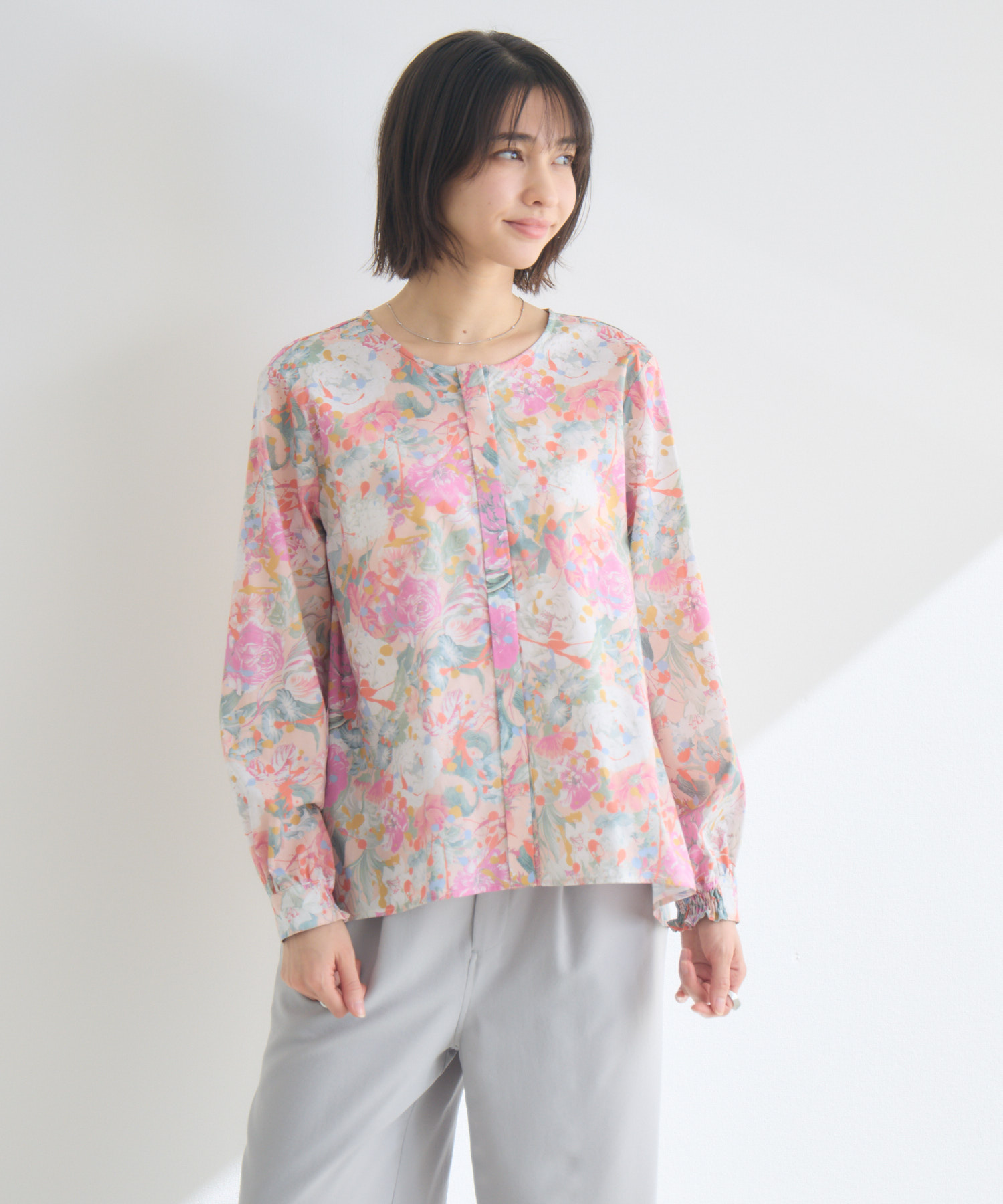 MADE IN JAPAN】PUNKPOSY プリントブラウスMade With Liberty Fabrics