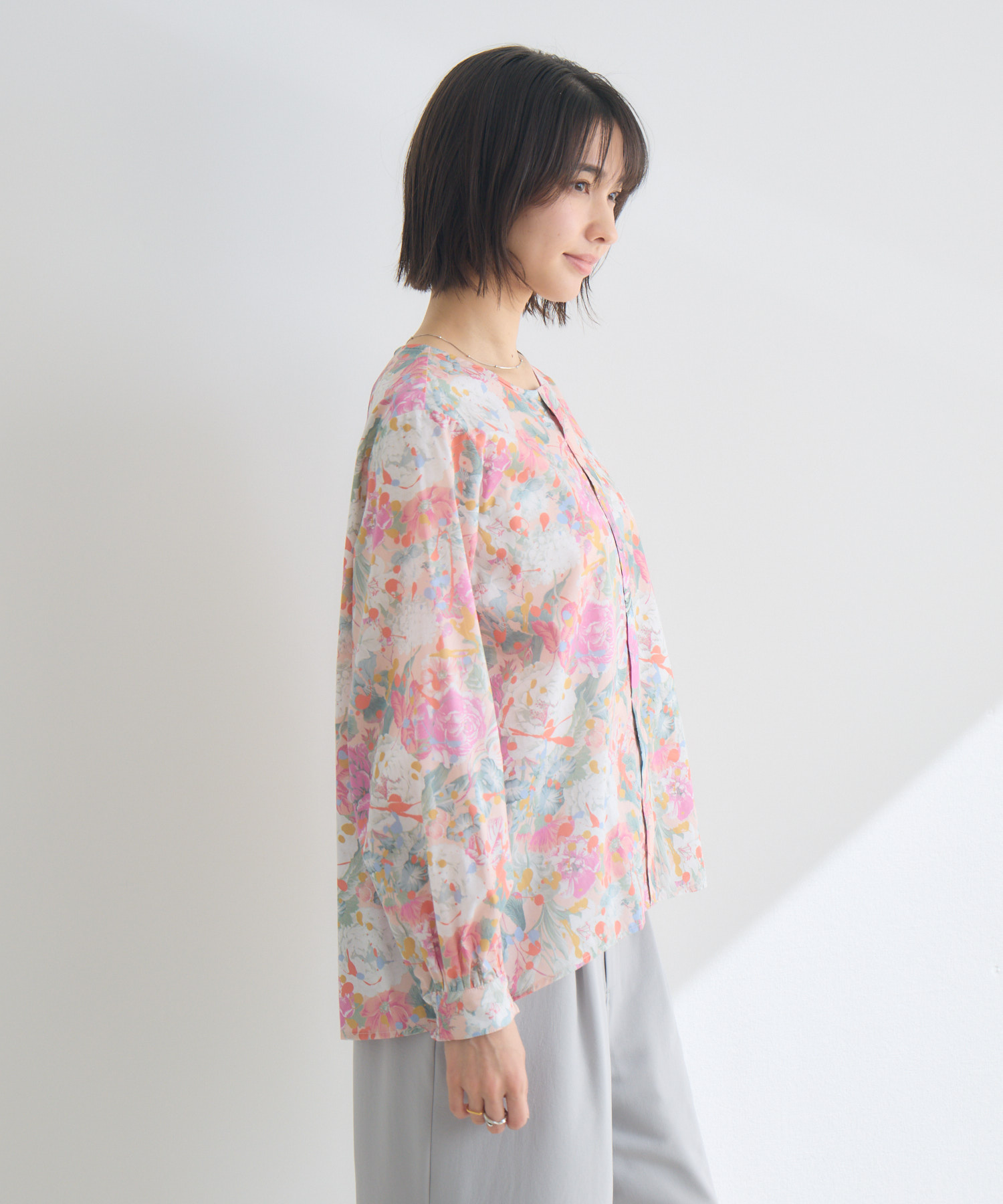 MADE IN JAPAN】PUNKPOSY プリントブラウスMade With Liberty Fabrics