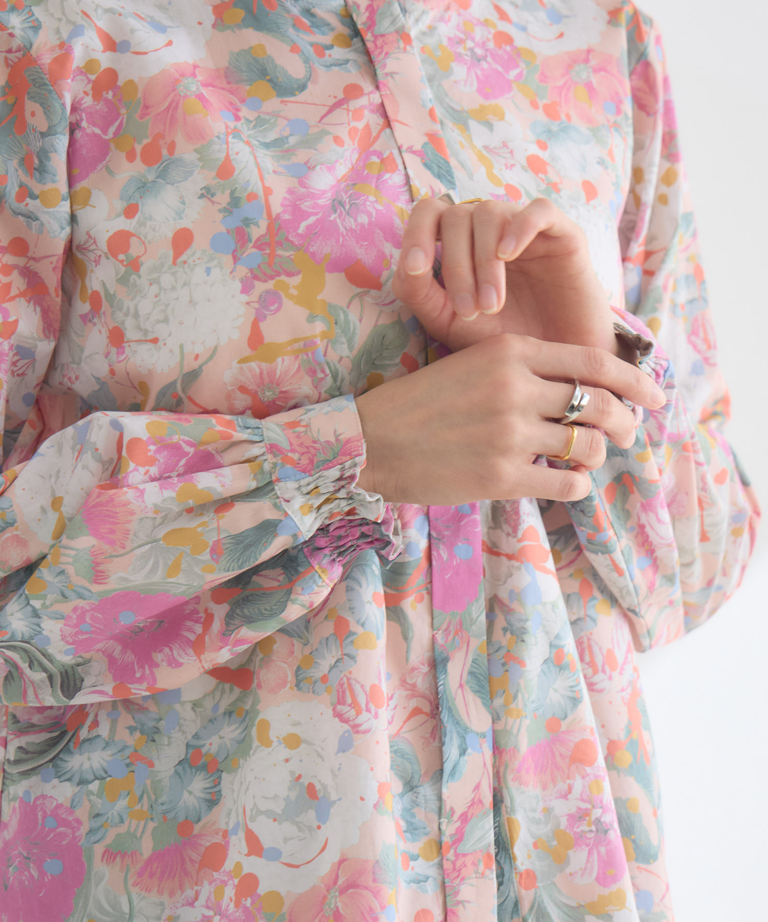 MADE IN JAPAN】PUNKPOSY プリントブラウスMade With Liberty Fabrics