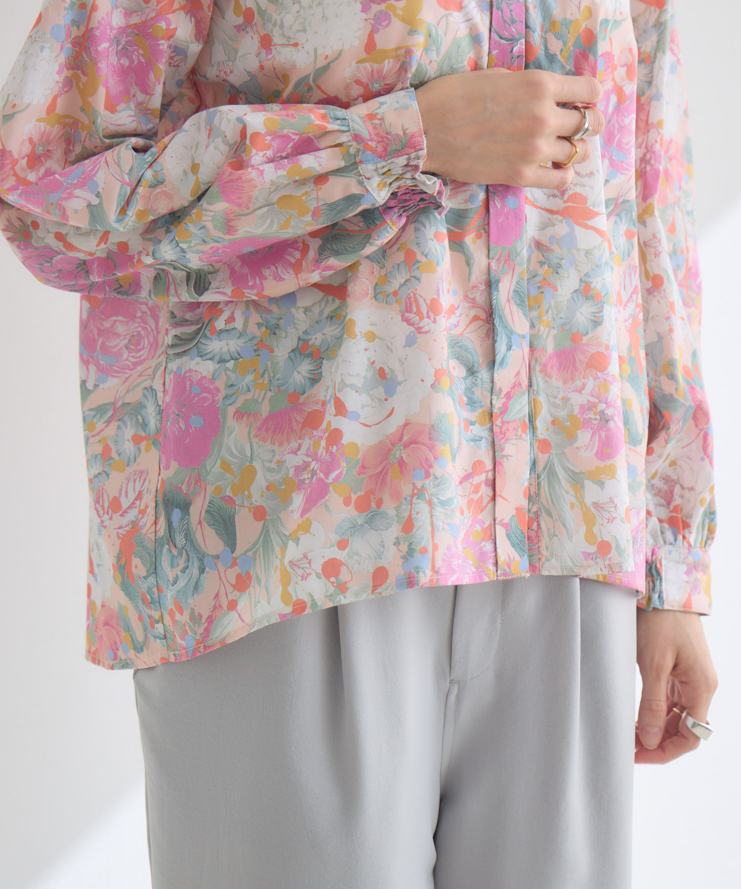 MADE IN JAPAN】PUNKPOSY プリントブラウスMade With Liberty Fabrics 