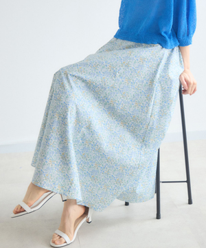 lohen スカートパンツ　アイボリー　バーニーズ銀座限定色 ティアードロングスカート: ボトムス｜ハニーズ公式通販