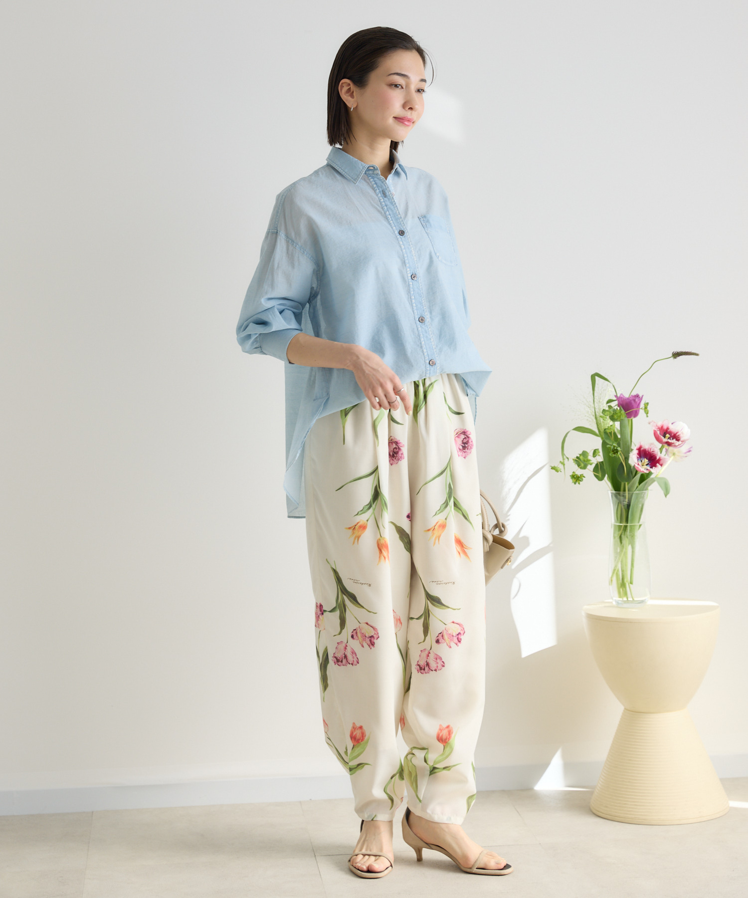 予約】チューリッププリントパンツ / KATHARINEROSS | IKG crossing