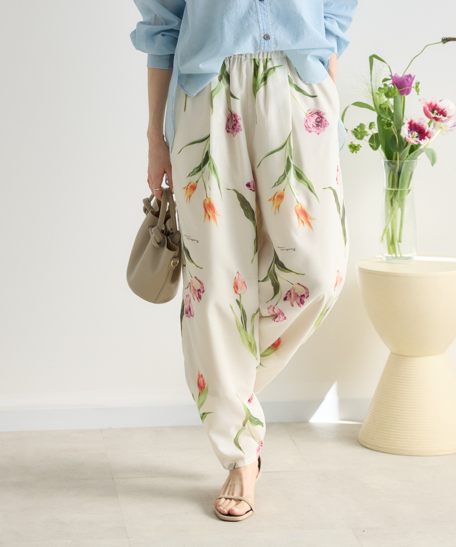 予約】チューリッププリントパンツ / KATHARINEROSS | IKG crossing