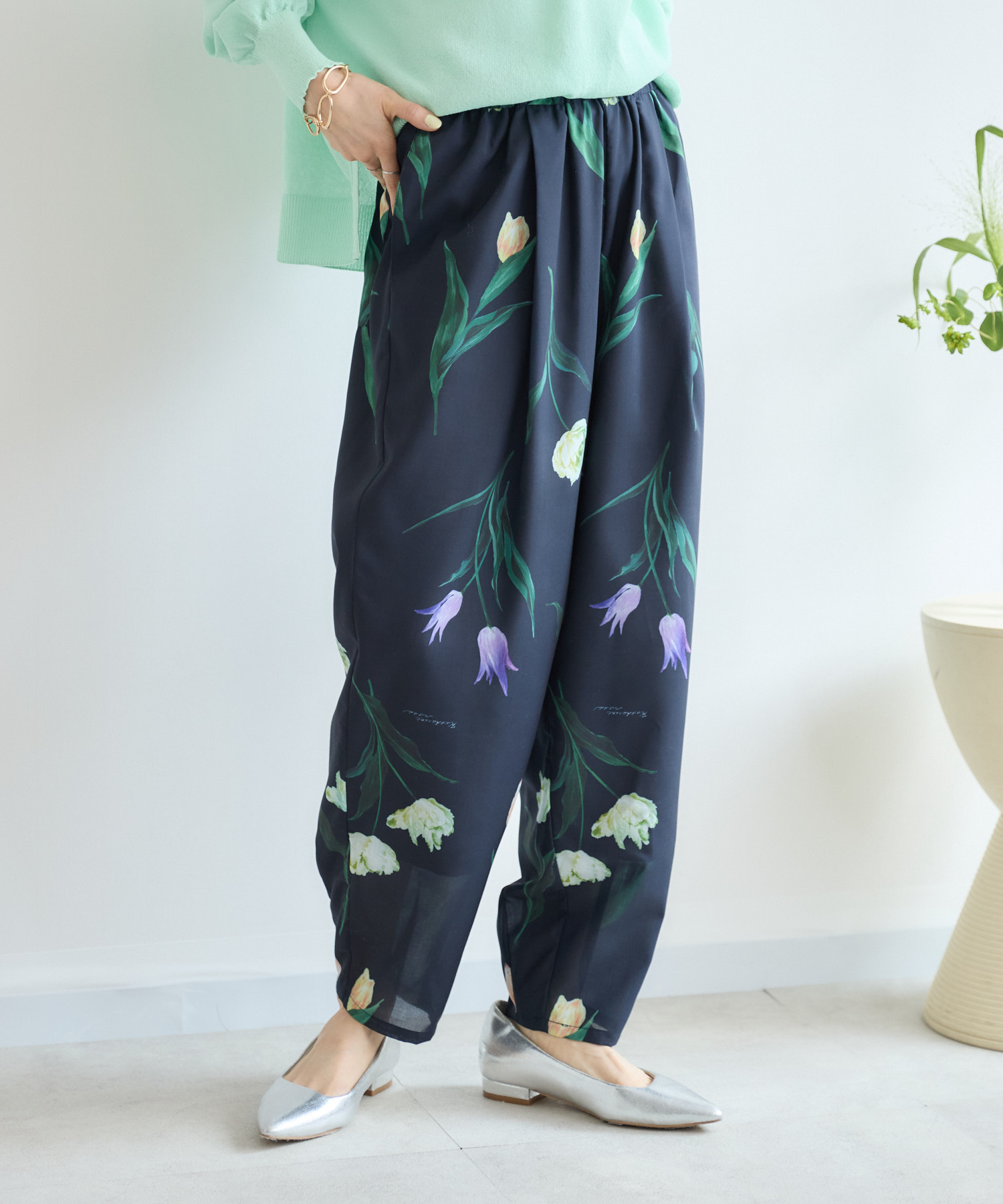 予約】チューリッププリントパンツ / KATHARINEROSS | IKG crossing