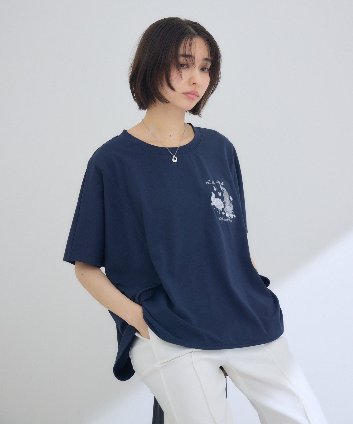 キャサリンちゃんロスくん】ーAt the Parkー embTシャツ / KATHARINE