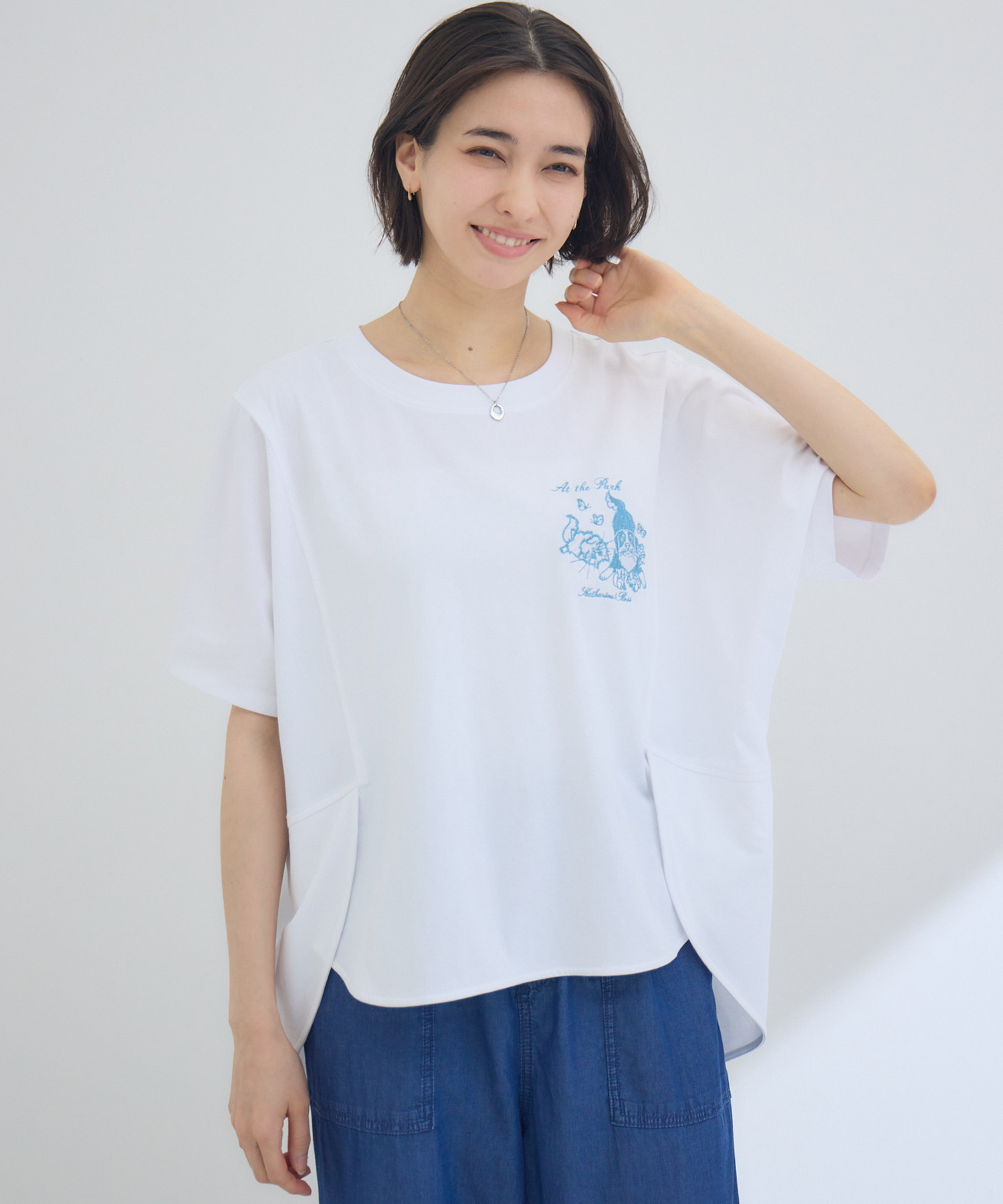 キャサリンちゃんロスくん】ーAt the Parkー embTシャツ / KATHARINE