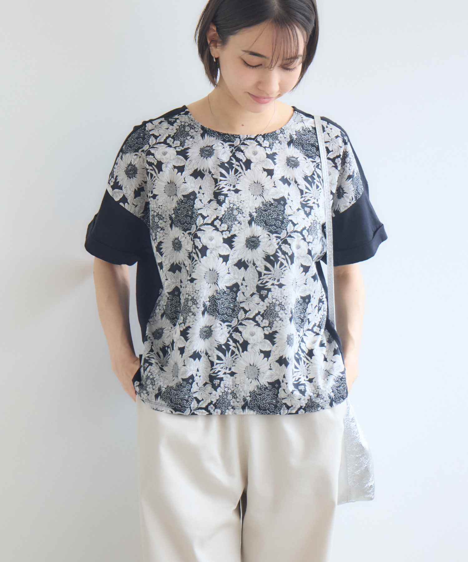 名作リバティ】【MADE IN JAPAN】LIBERTYワイドカットソー