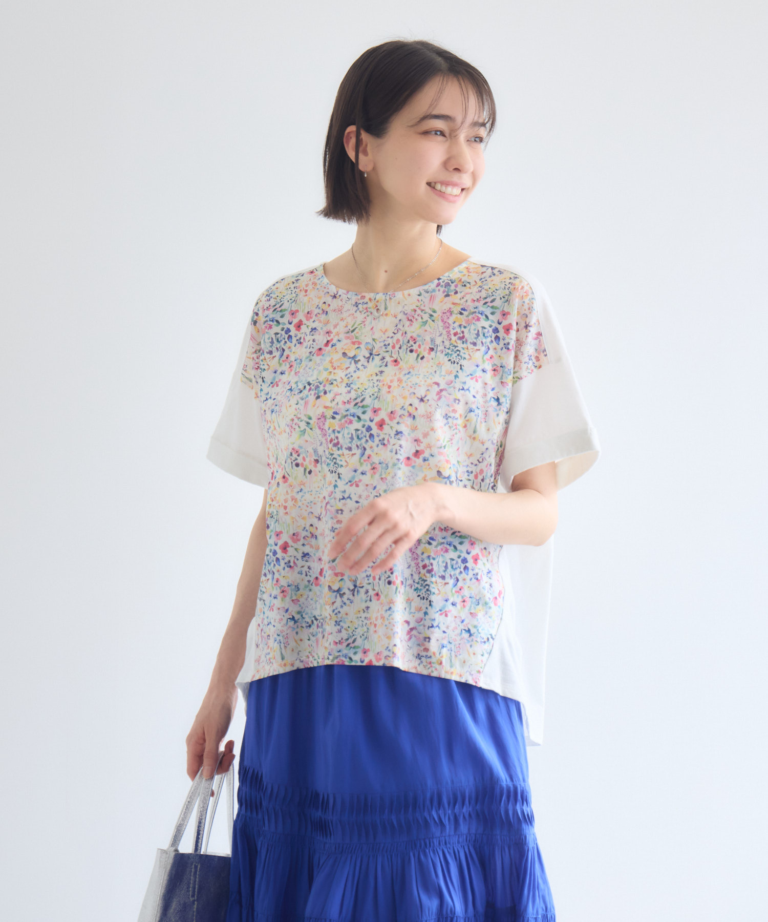 名作リバティ】【MADE IN JAPAN】LIBERTYワイドカットソー