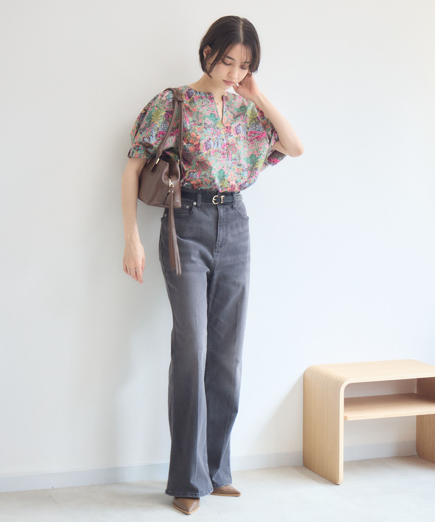 未使用に近い HUG O WaR リバティバタフライスリーブブラウス フリー 未使用に近い HUG O WaR リバティバタフライスリーブブラウス フリー