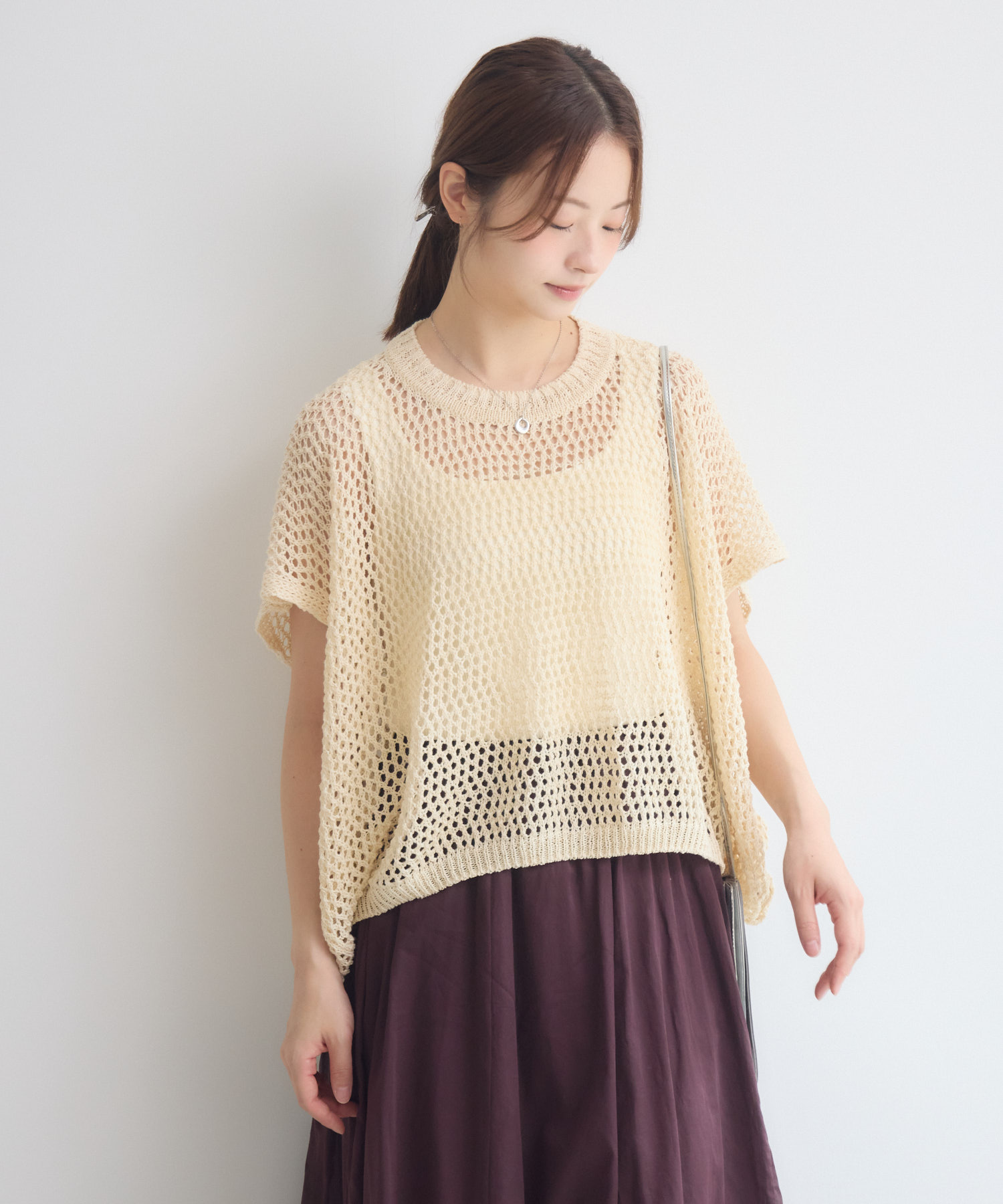 MADE IN JAPAN】【山形ニット】メッシュワイドニット | IKG crossing