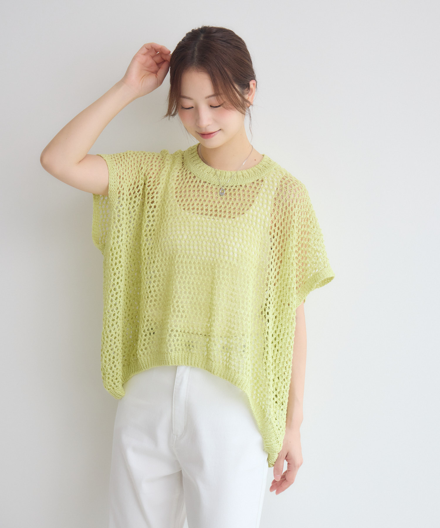MADE IN JAPAN】【山形ニット】メッシュワイドニット | IKG crossing