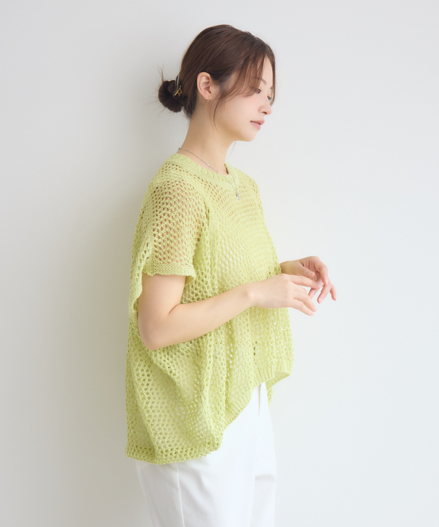 MADE IN JAPAN】【山形ニット】メッシュワイドニット | IKG crossing
