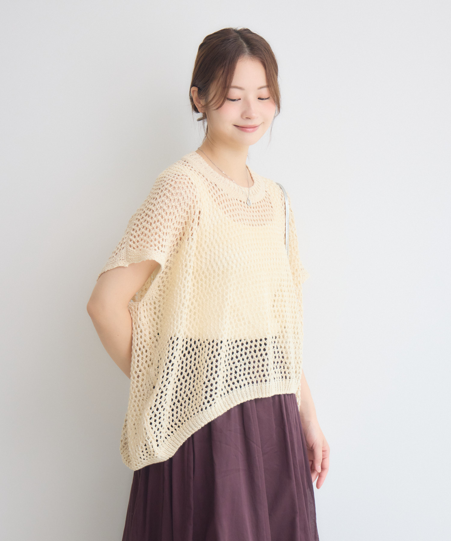 MADE IN JAPAN】【山形ニット】メッシュワイドニット | IKG crossing