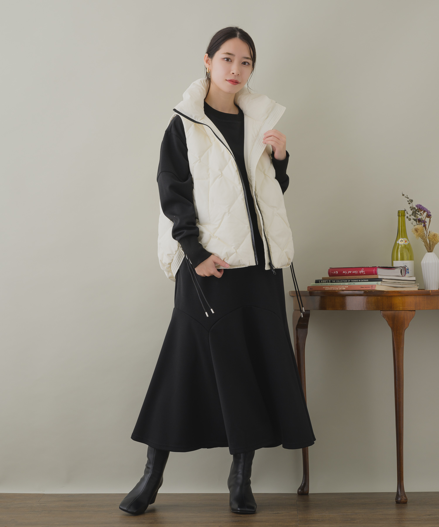 プレゼント対象】【margaux】quiting down vest | IKG crossing