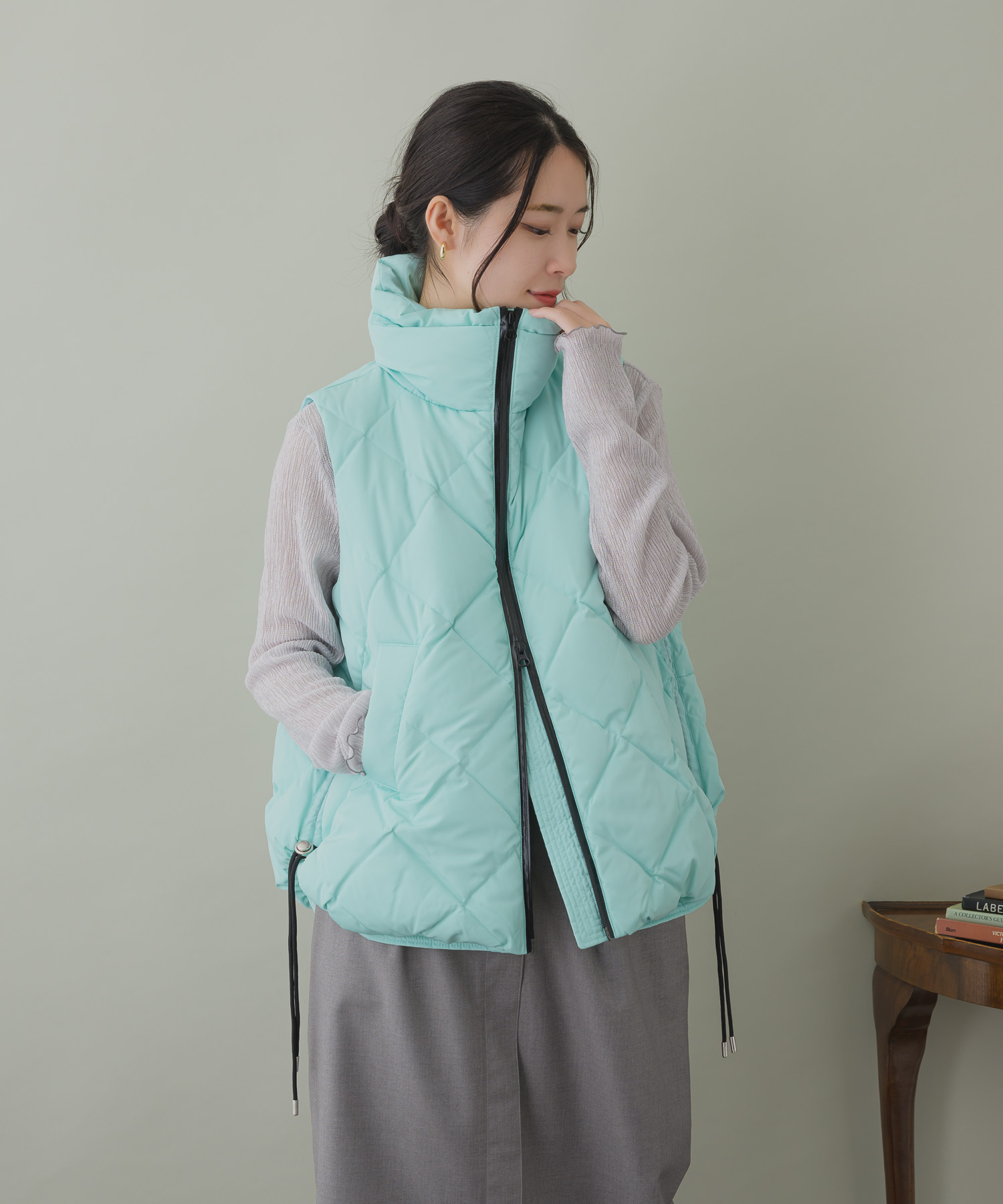 プレゼント対象】【margaux】quiting down vest | IKG crossing