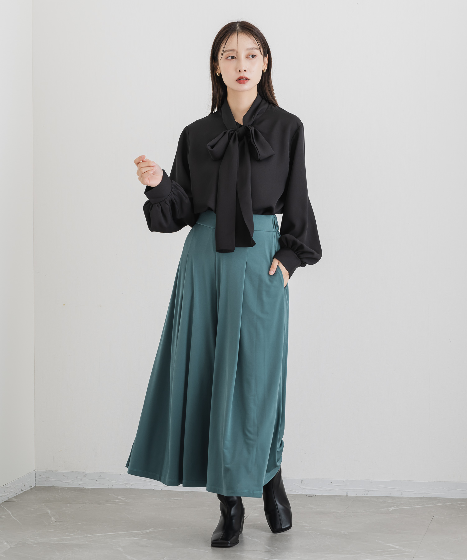 好評につき新色追加】【選べる2丈】ゆるらくワイドパンツ / KATHARINE