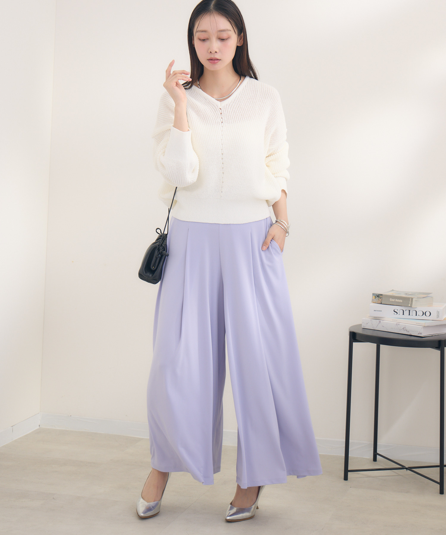 好評につき新色追加】【選べる2丈】ゆるらくワイドロングパンツ