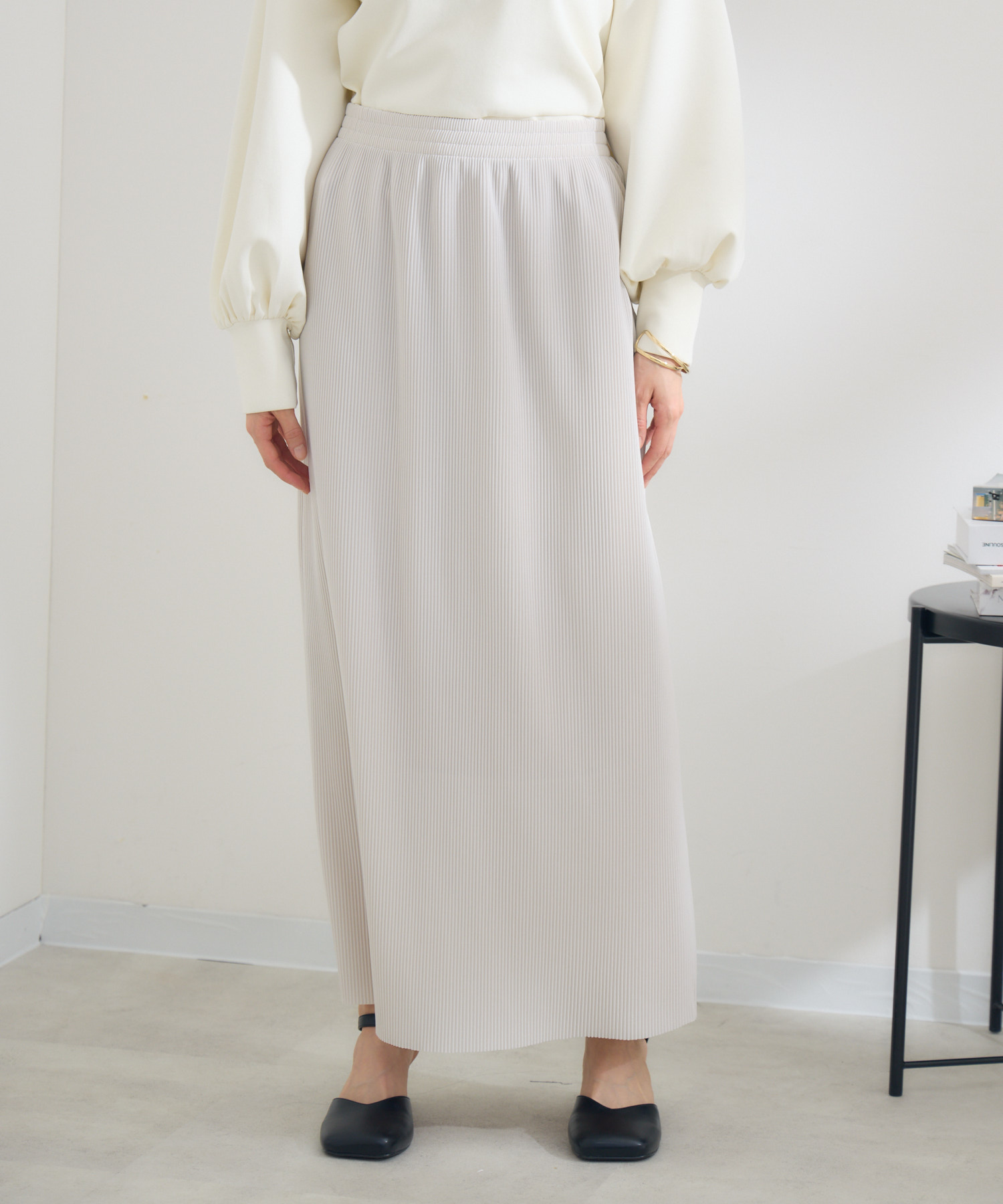 残りわずか】クリスタルナロープリーツスカート / Pillini | IKG crossing