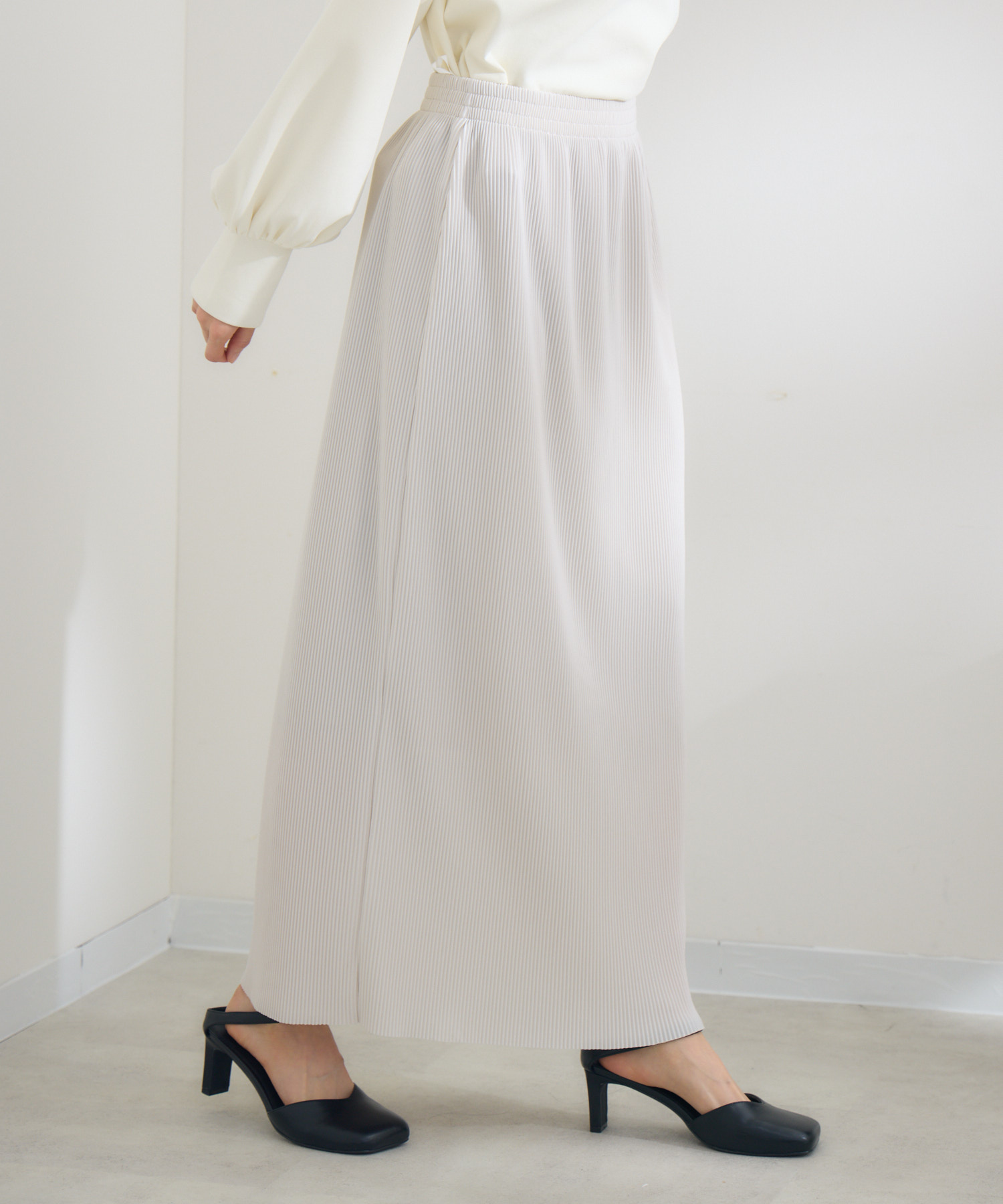 残りわずか】クリスタルナロープリーツスカート / Pillini | IKG crossing