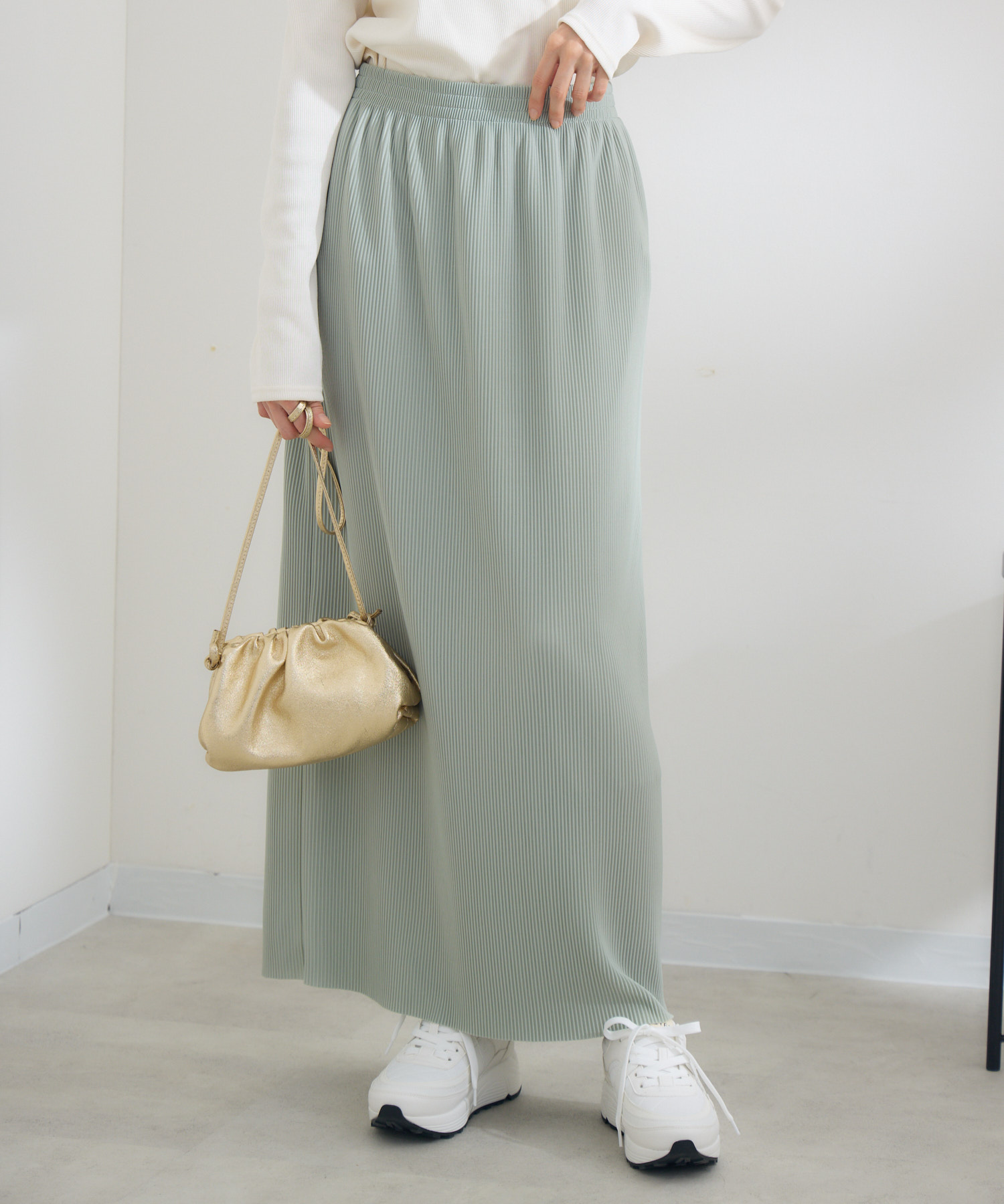 残りわずか】クリスタルナロープリーツスカート / Pillini | IKG crossing