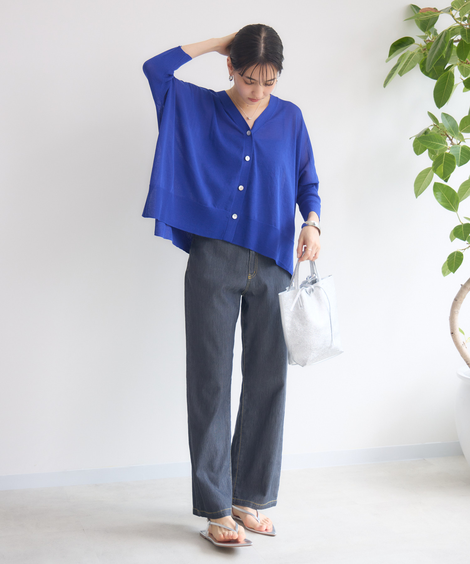 残りわずか】【新カラー追加/UV/接触冷感】サラサラBOXシルエット 