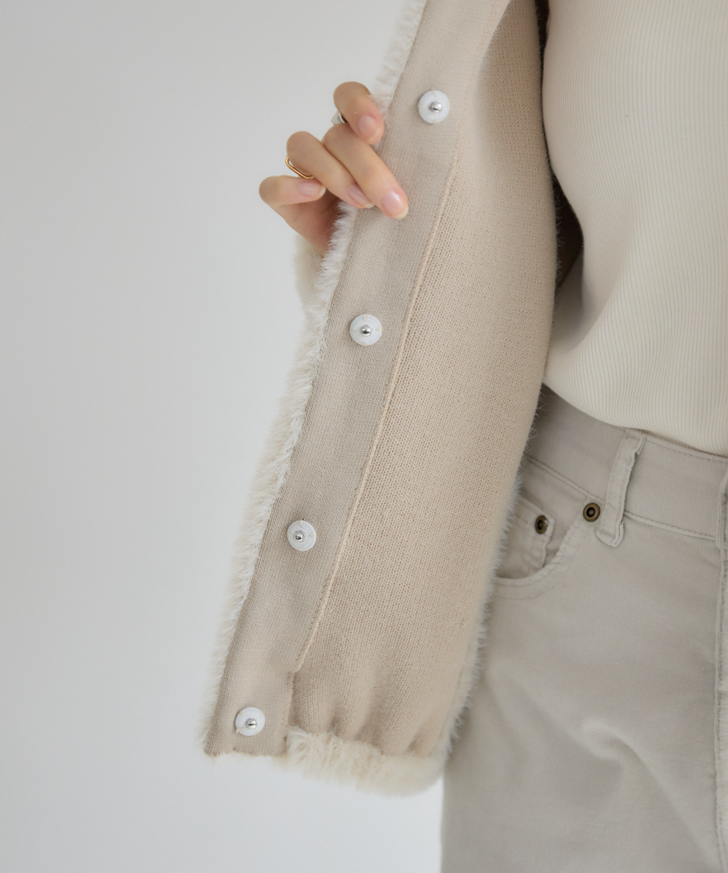 接結フェザーニットジャケット / KATHARINE ROSS | IKG crossing