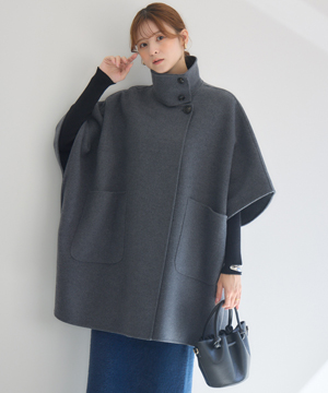 WOOLOOPリバーポンチョコート | IKG crossing