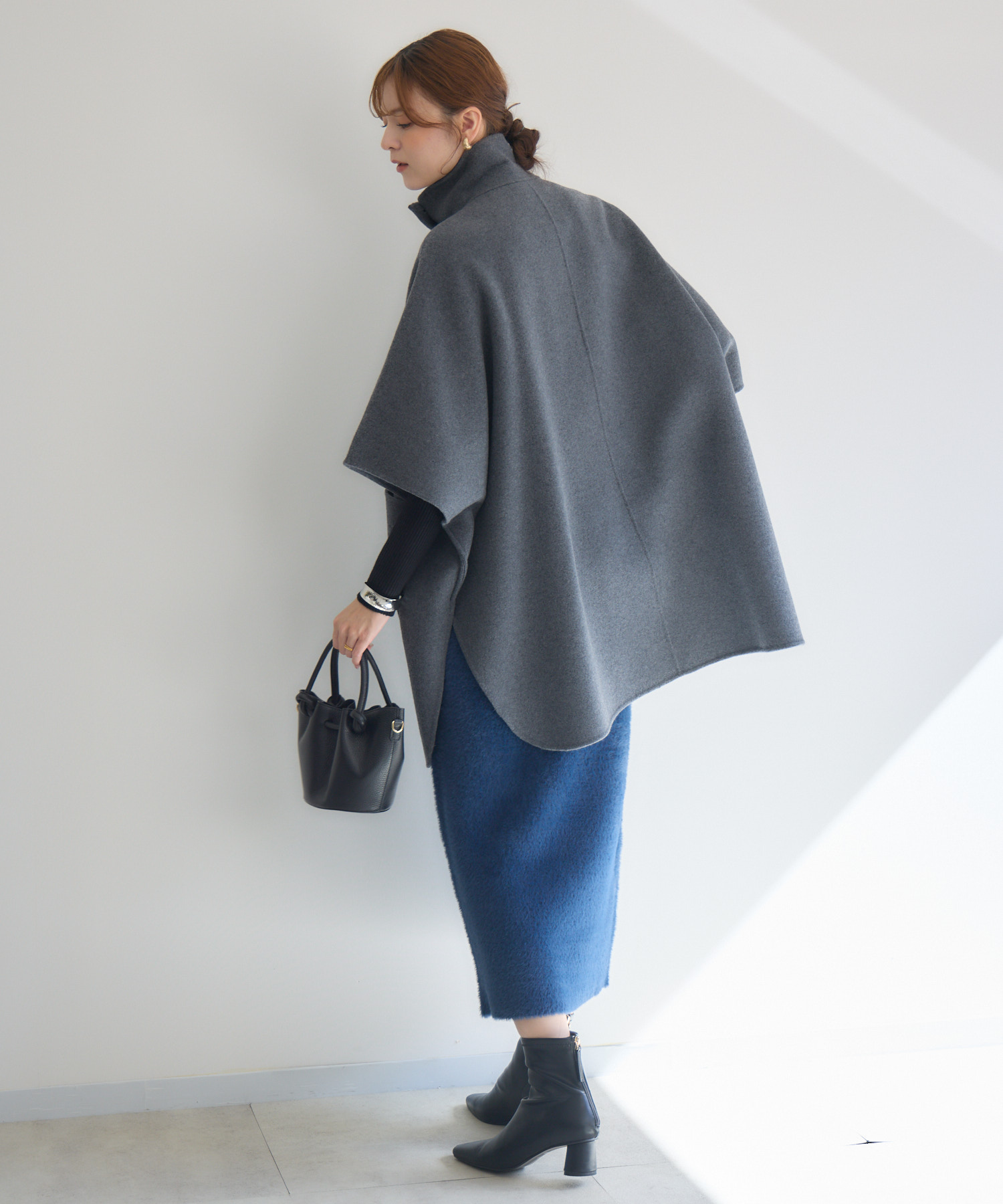 WOOLOOPリバーポンチョコート | IKG crossing