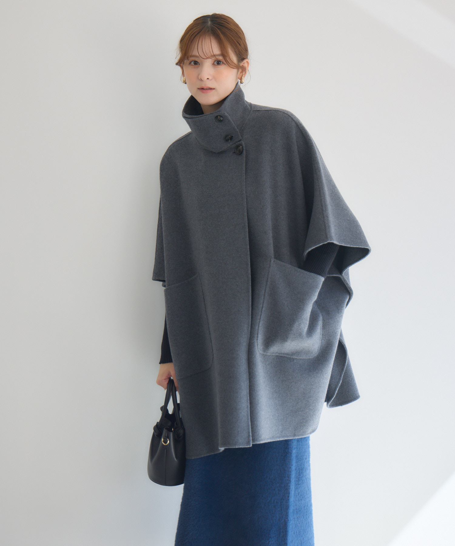 WOOLOOPリバーポンチョコート | IKG crossing