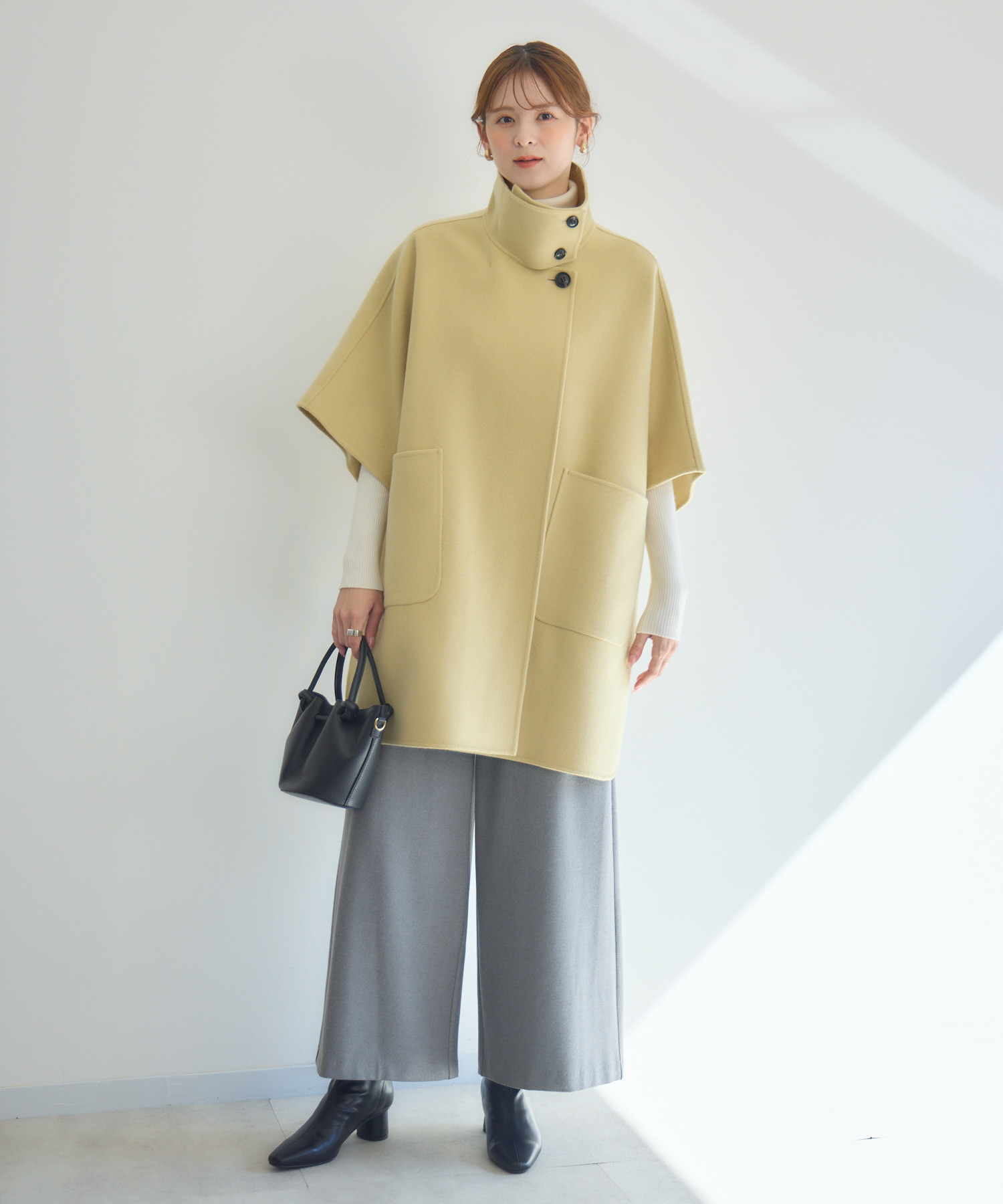 【きょんさん専用】【新品】ZW COLLECTION MANTECOコート 値札 WOOLOOPリバーポンチョコート | IKG crossing