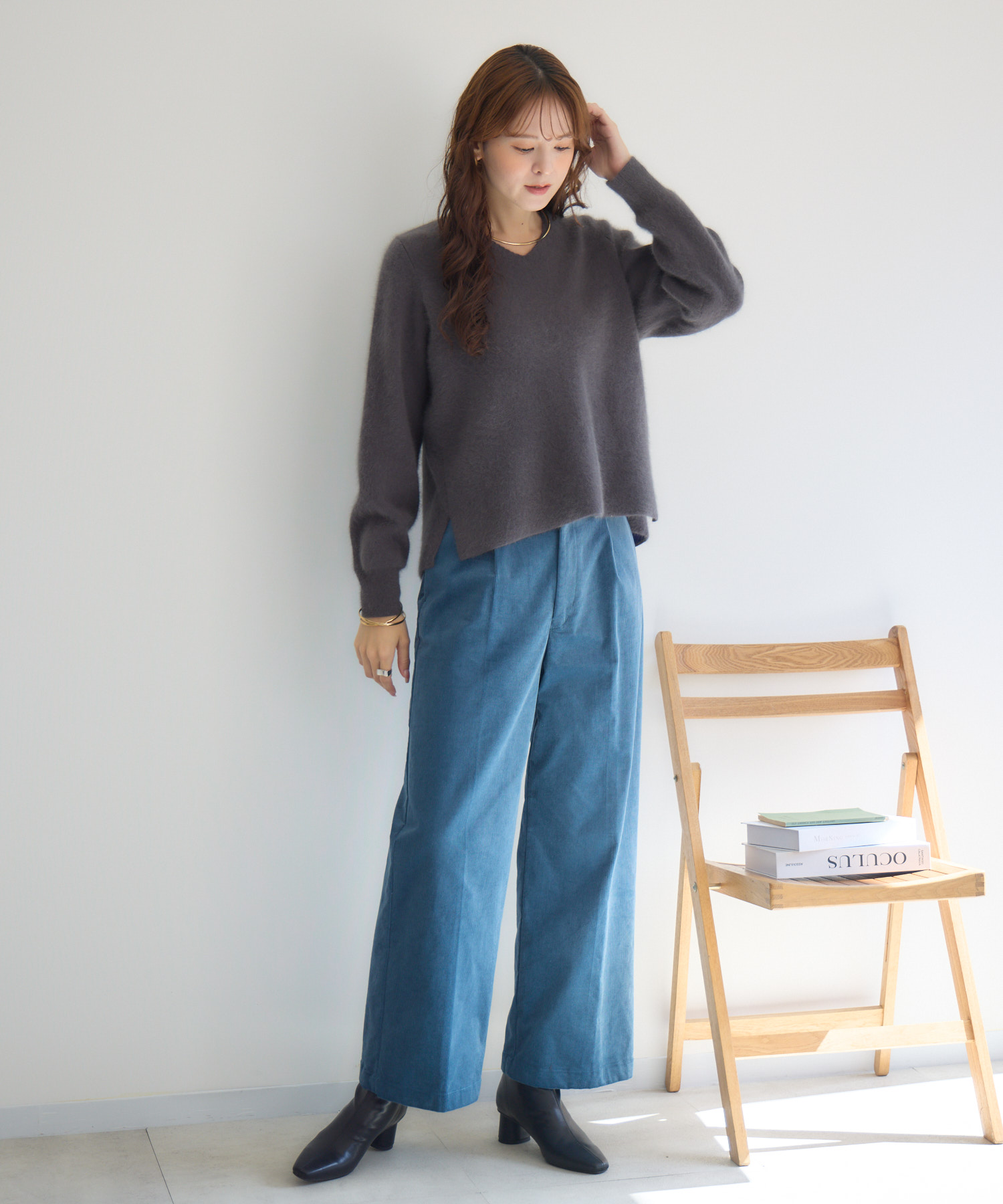 12GFOXダブルフェイスVプルオーバー / KATHARINE ROSS | IKG crossing