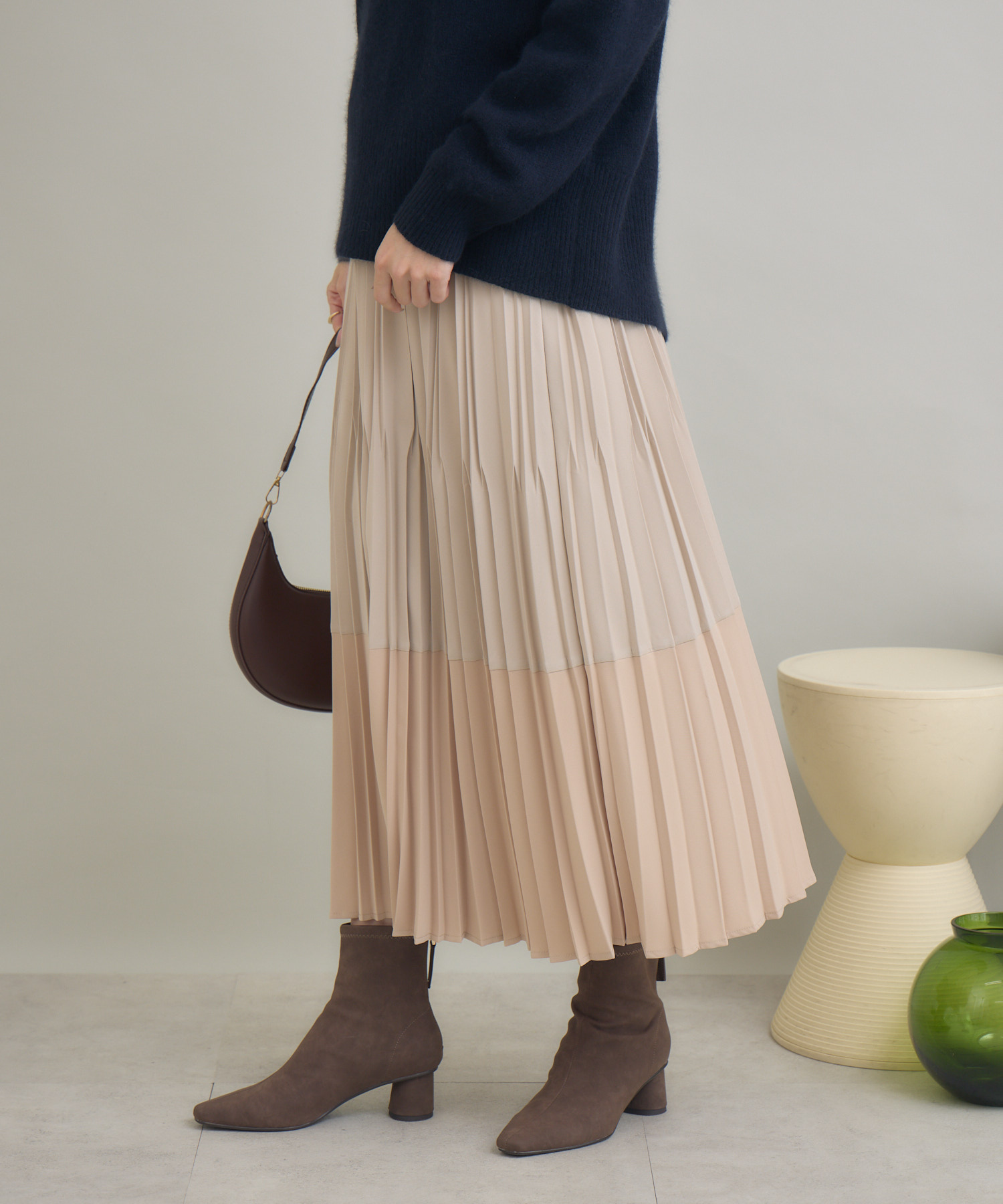 配色デシンプリーツスカート / KATHARINE ROSS | IKG crossing