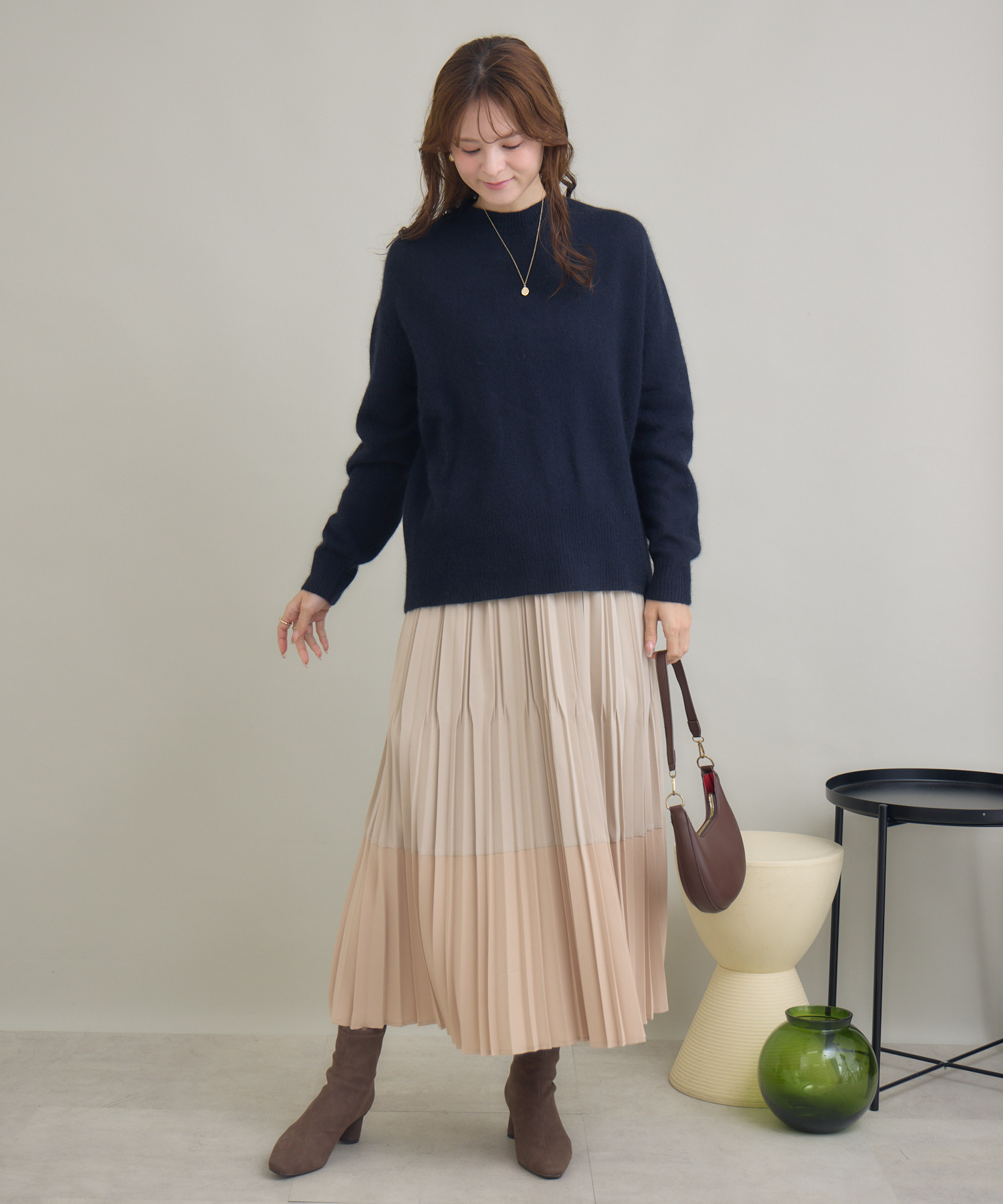 FOX混モックネックプルオーバー / KATHARINE ROSS | IKG crossing