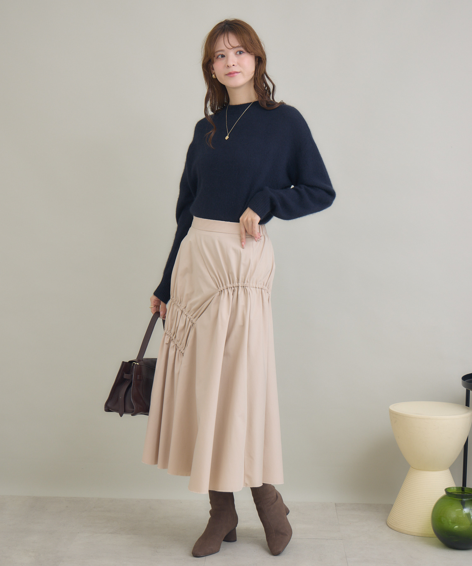 FOX混モックネックプルオーバー / KATHARINE ROSS | IKG crossing