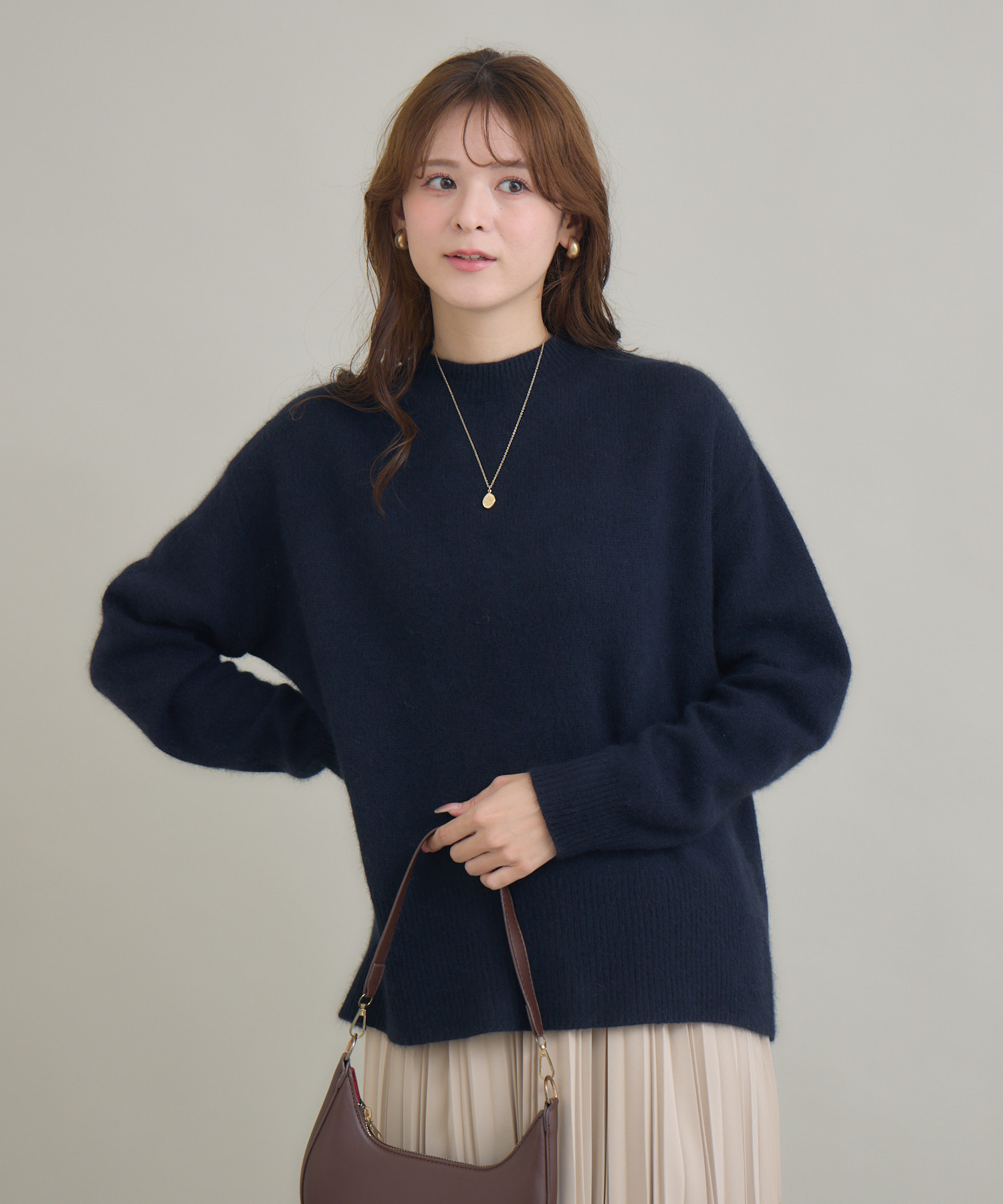 FOX混モックネックプルオーバー / KATHARINE ROSS | IKG crossing