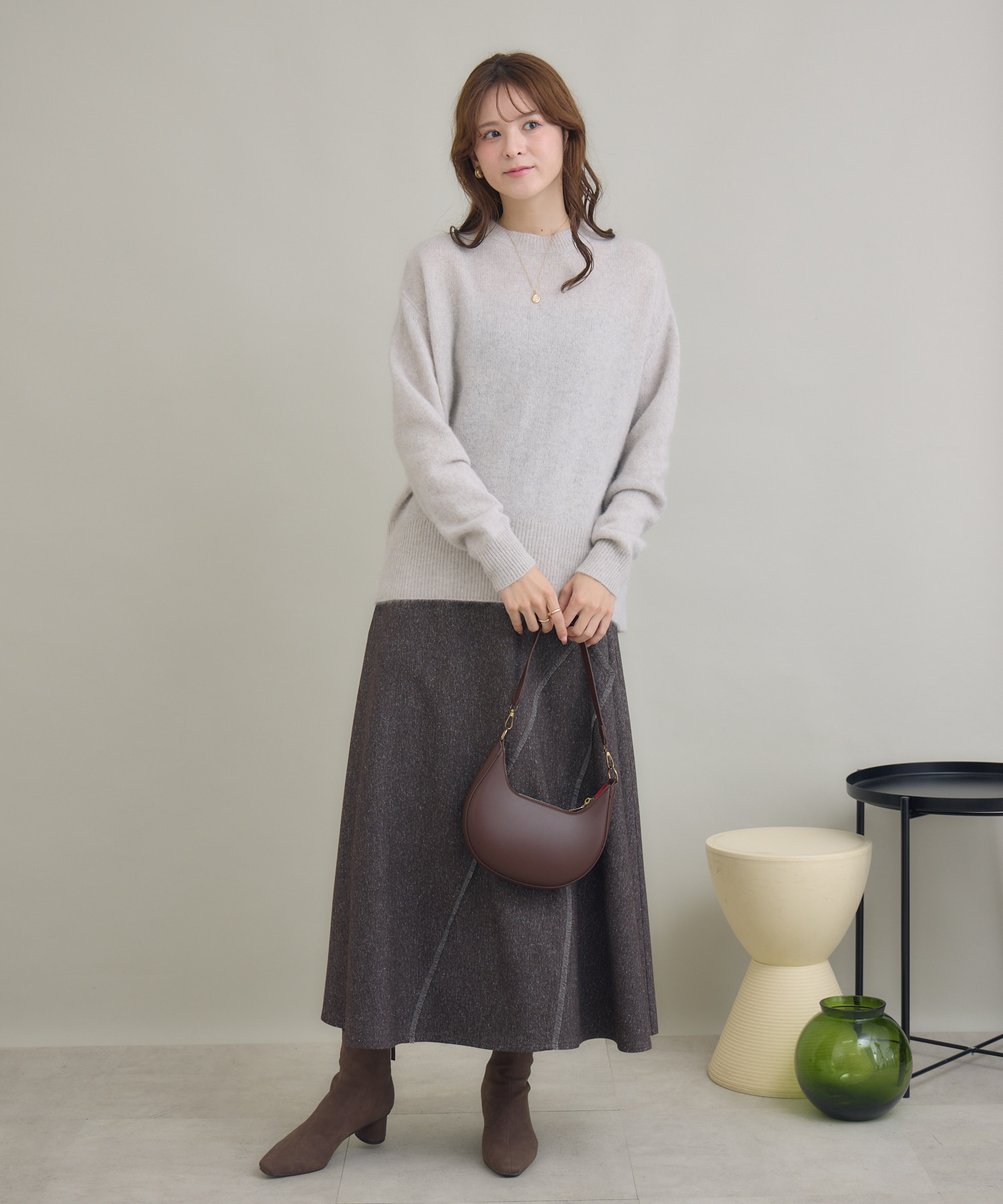 FOX混モックネックプルオーバー / KATHARINE ROSS | IKG crossing