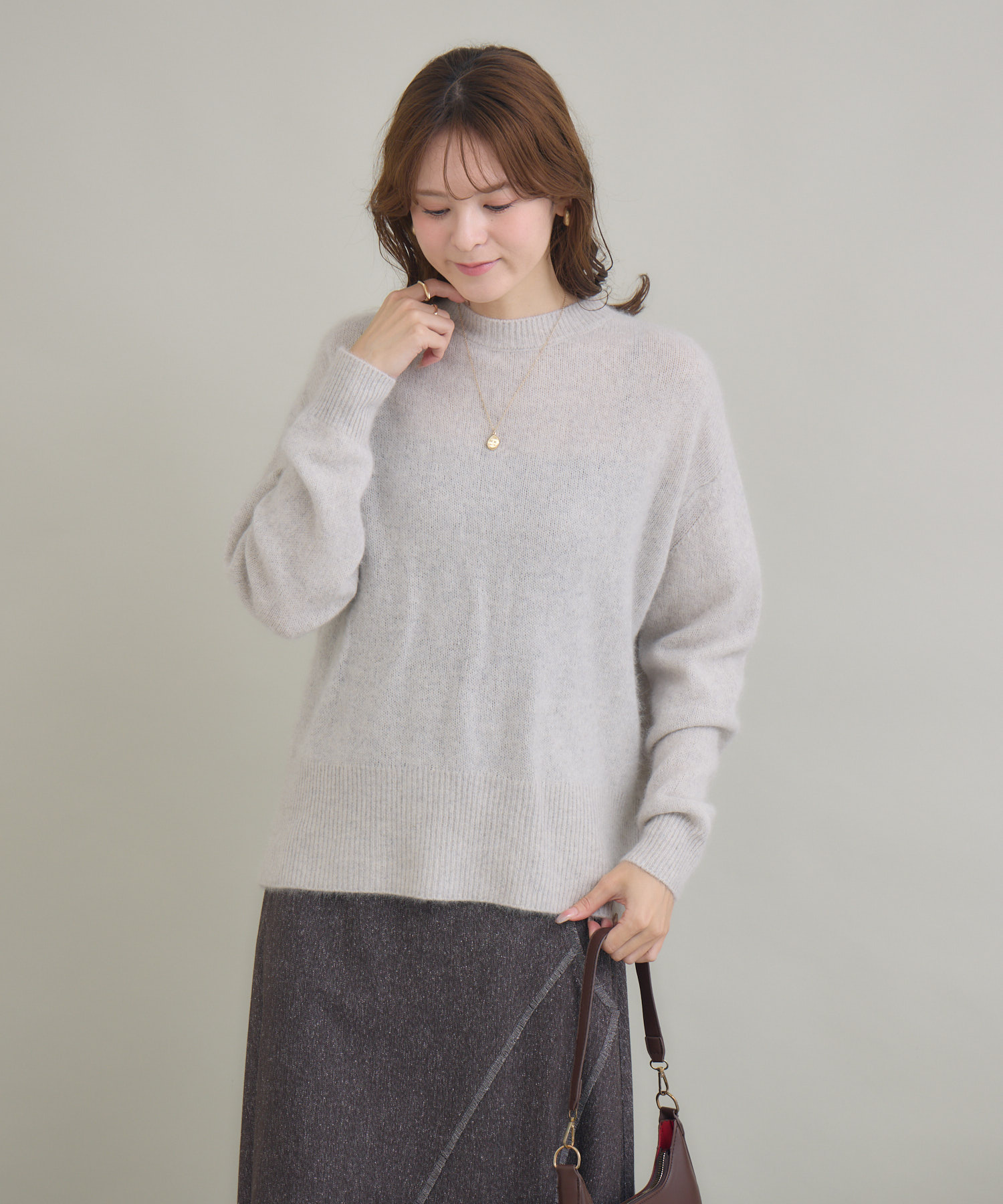 FOX混モックネックプルオーバー / KATHARINE ROSS | IKG crossing