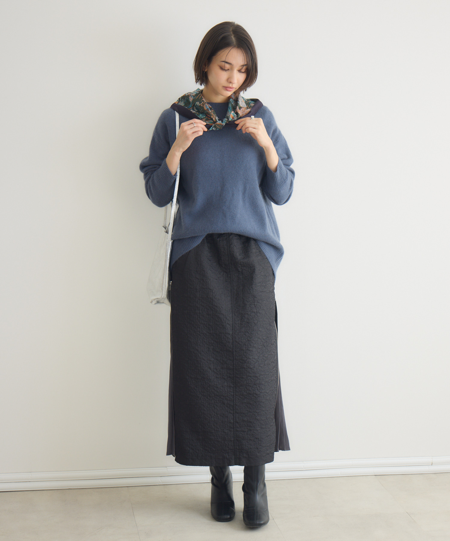 FOX混モックネックプルオーバー / KATHARINE ROSS | IKG crossing