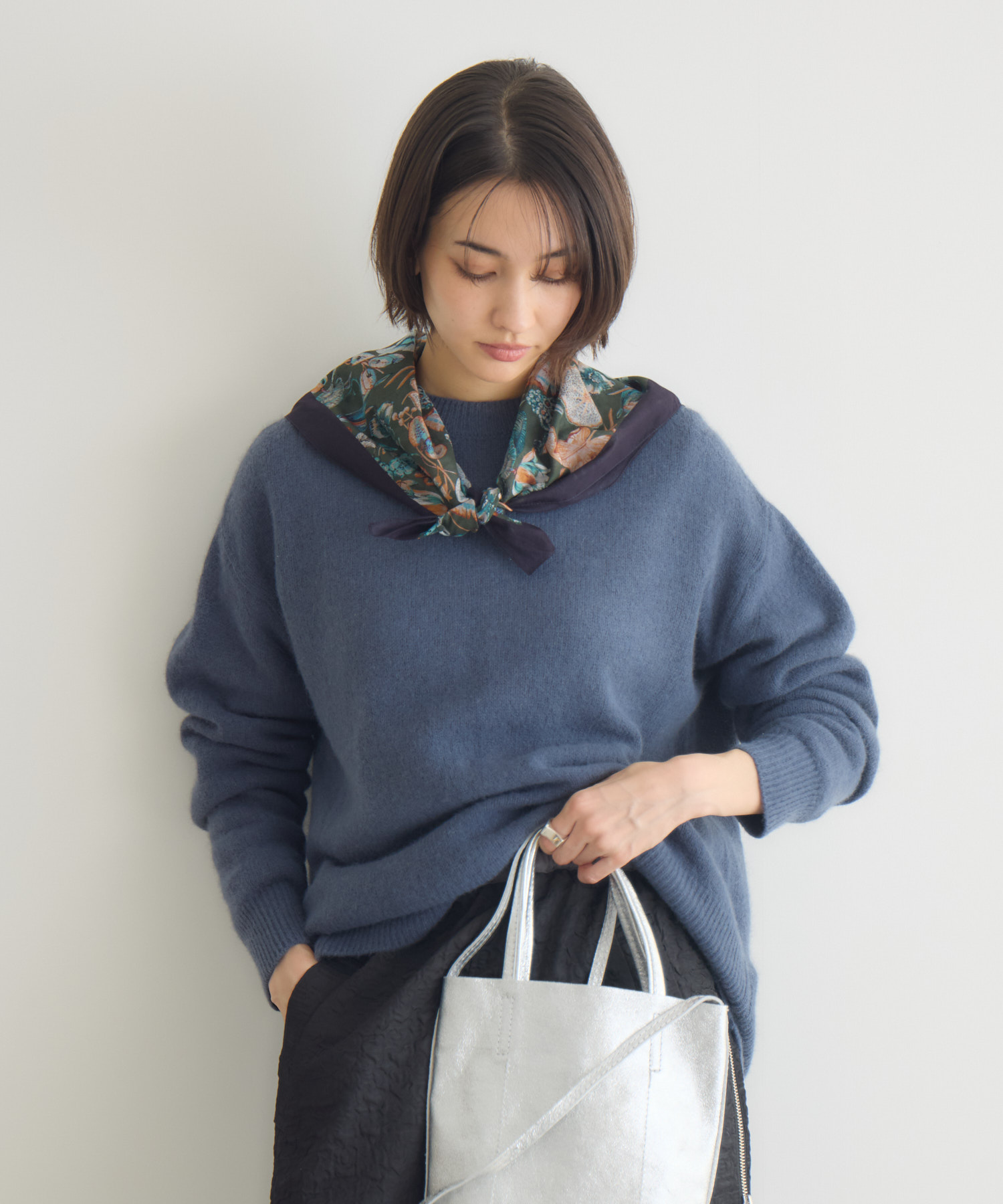 FOX混モックネックプルオーバー / KATHARINE ROSS | IKG crossing