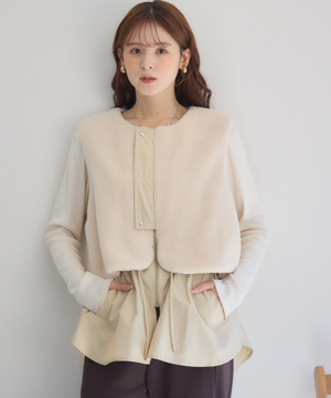 DigniteCollier】ボア切替ジレ | IKG crossing