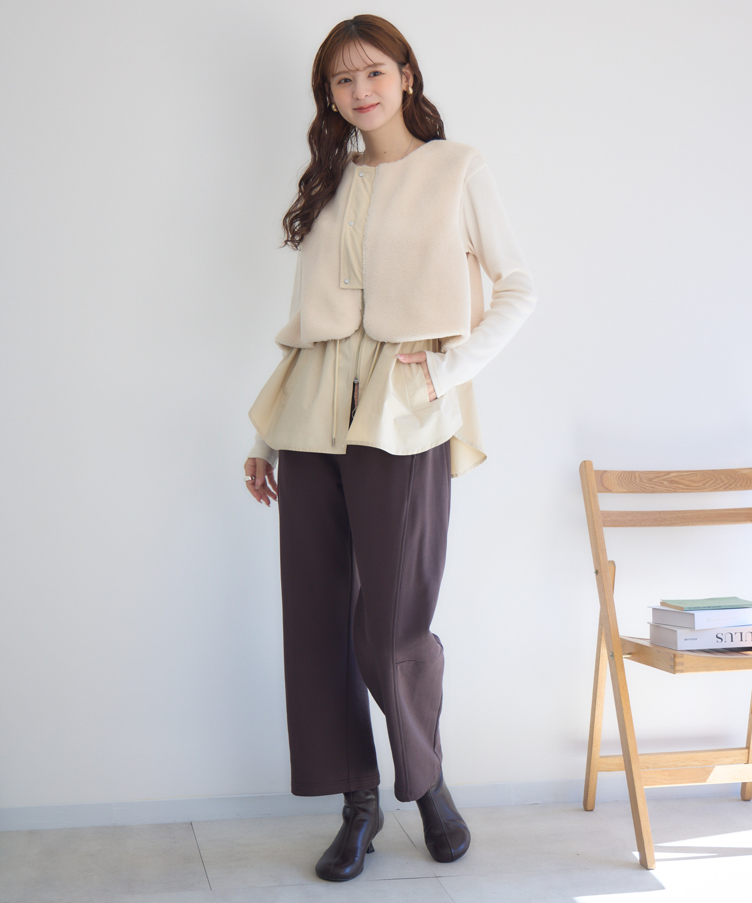 DigniteCollier】ボア切替ジレ | IKG crossing