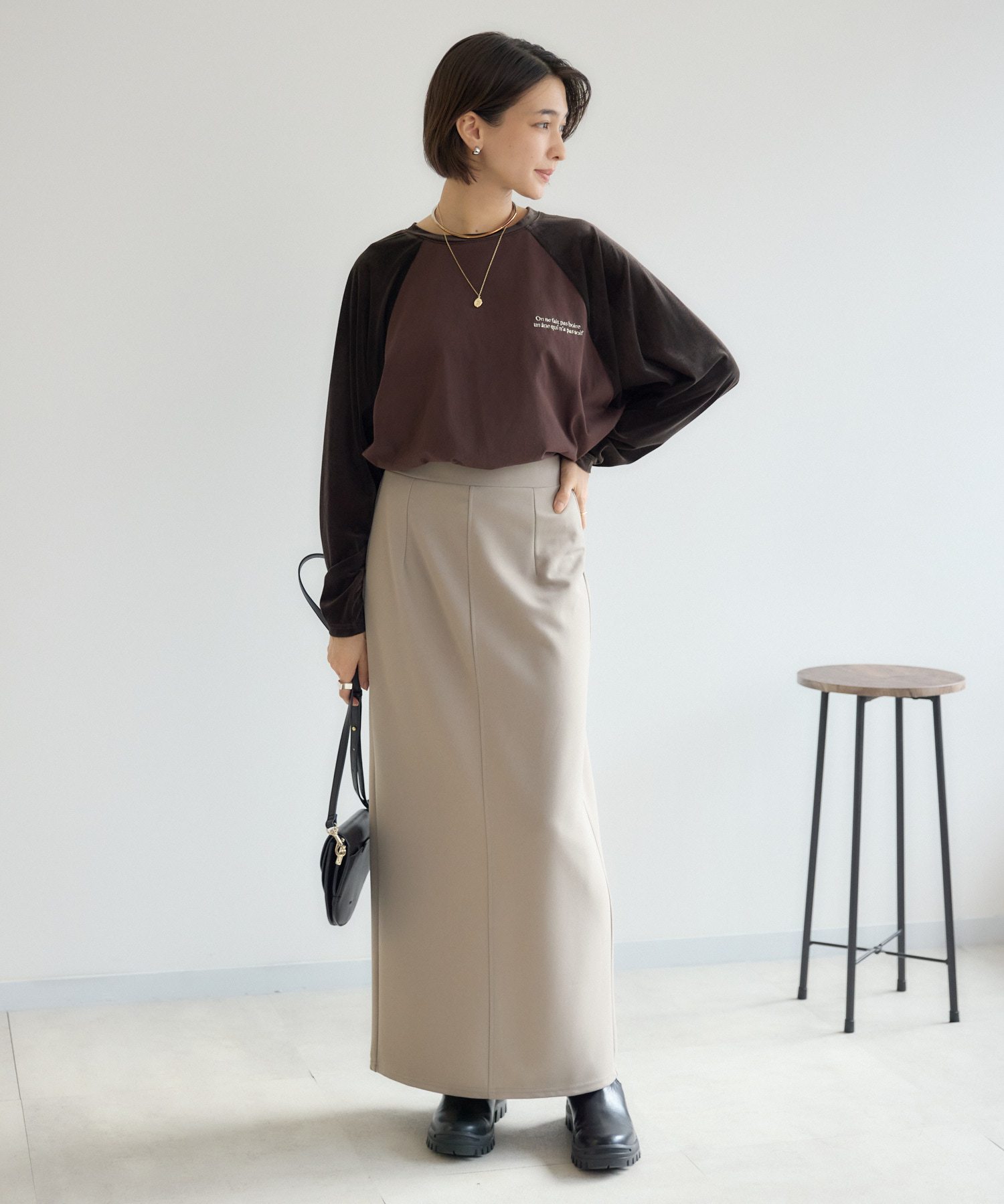 残りわずか】ストレッチジョーゼットスカート | IKG crossing