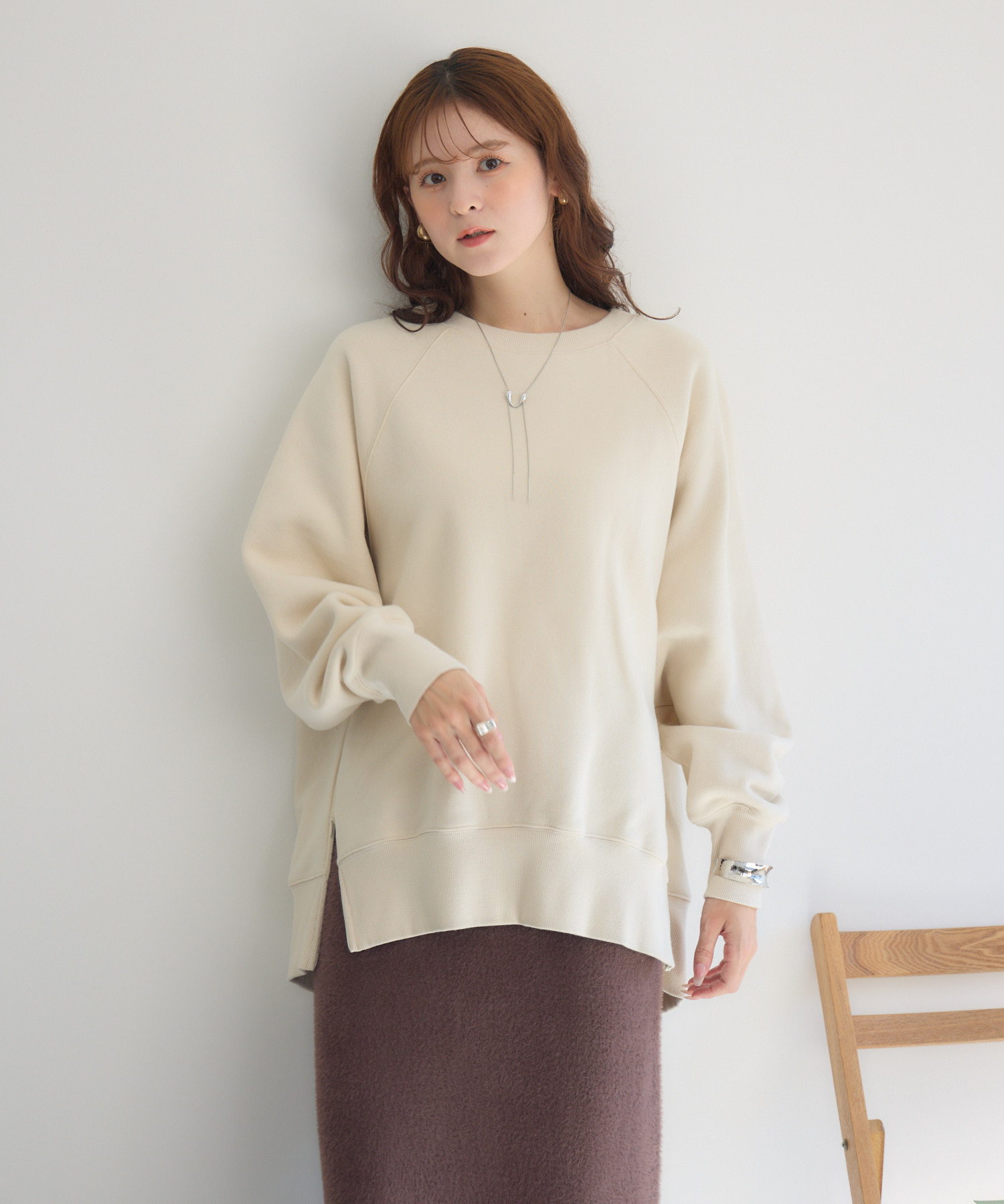 サイドZIP裏毛プルオーバー | IKG crossing