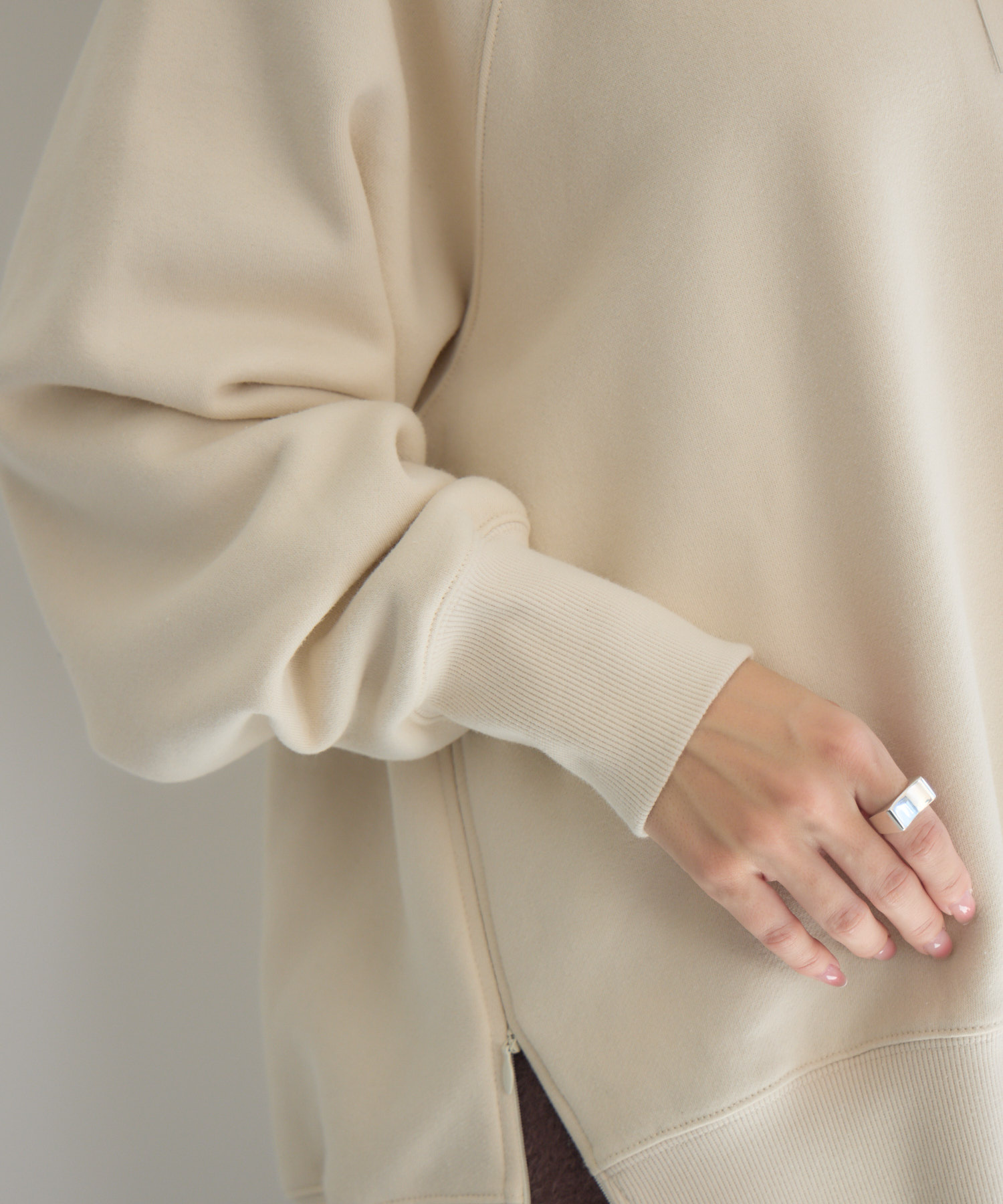 サイドZIP裏毛プルオーバー | IKG crossing