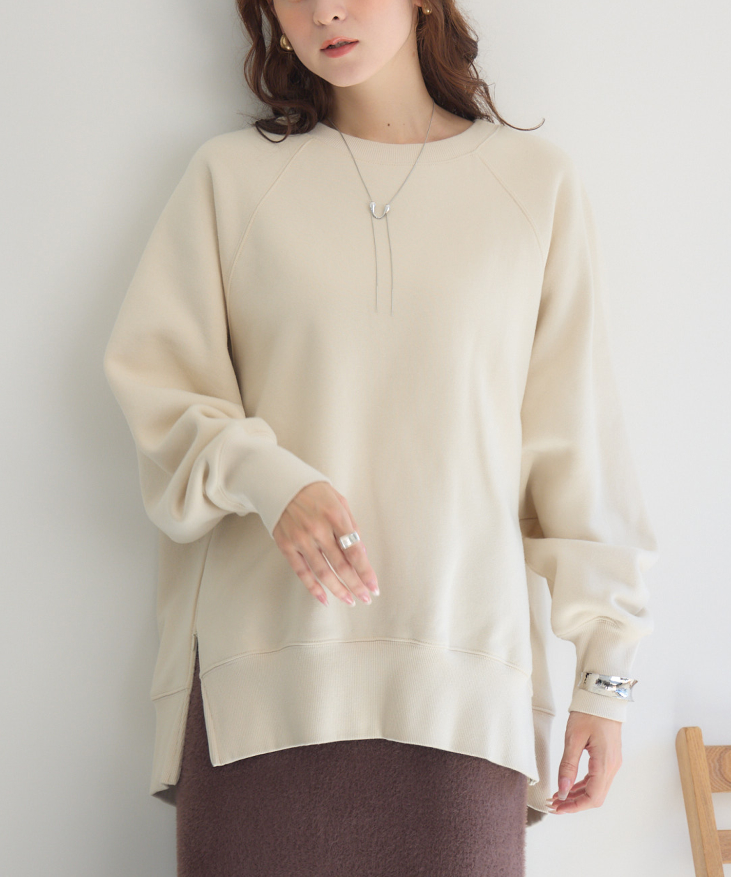 サイドZIP裏毛プルオーバー | IKG crossing