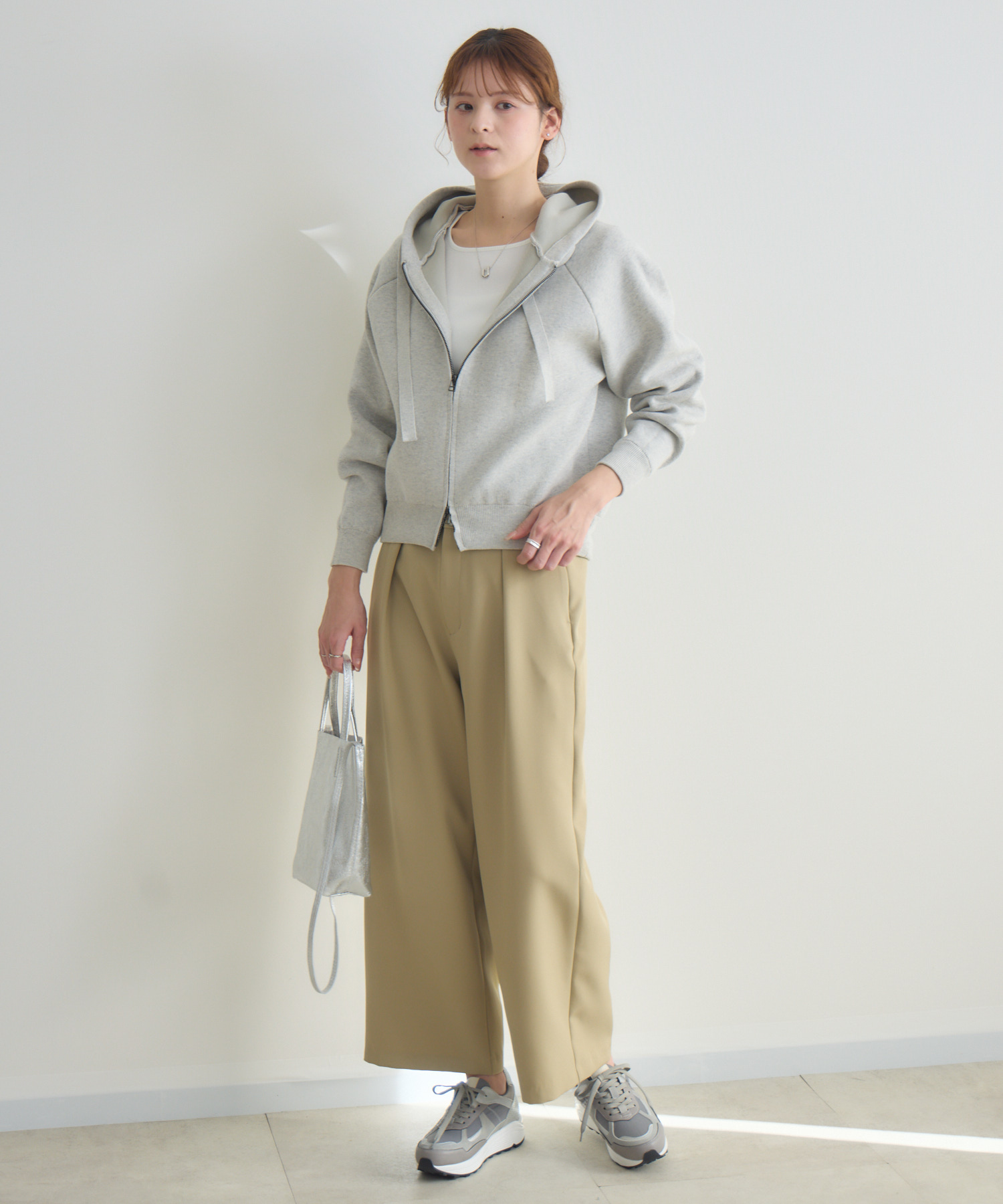 ZIP接結ニットパーカー | IKG crossing