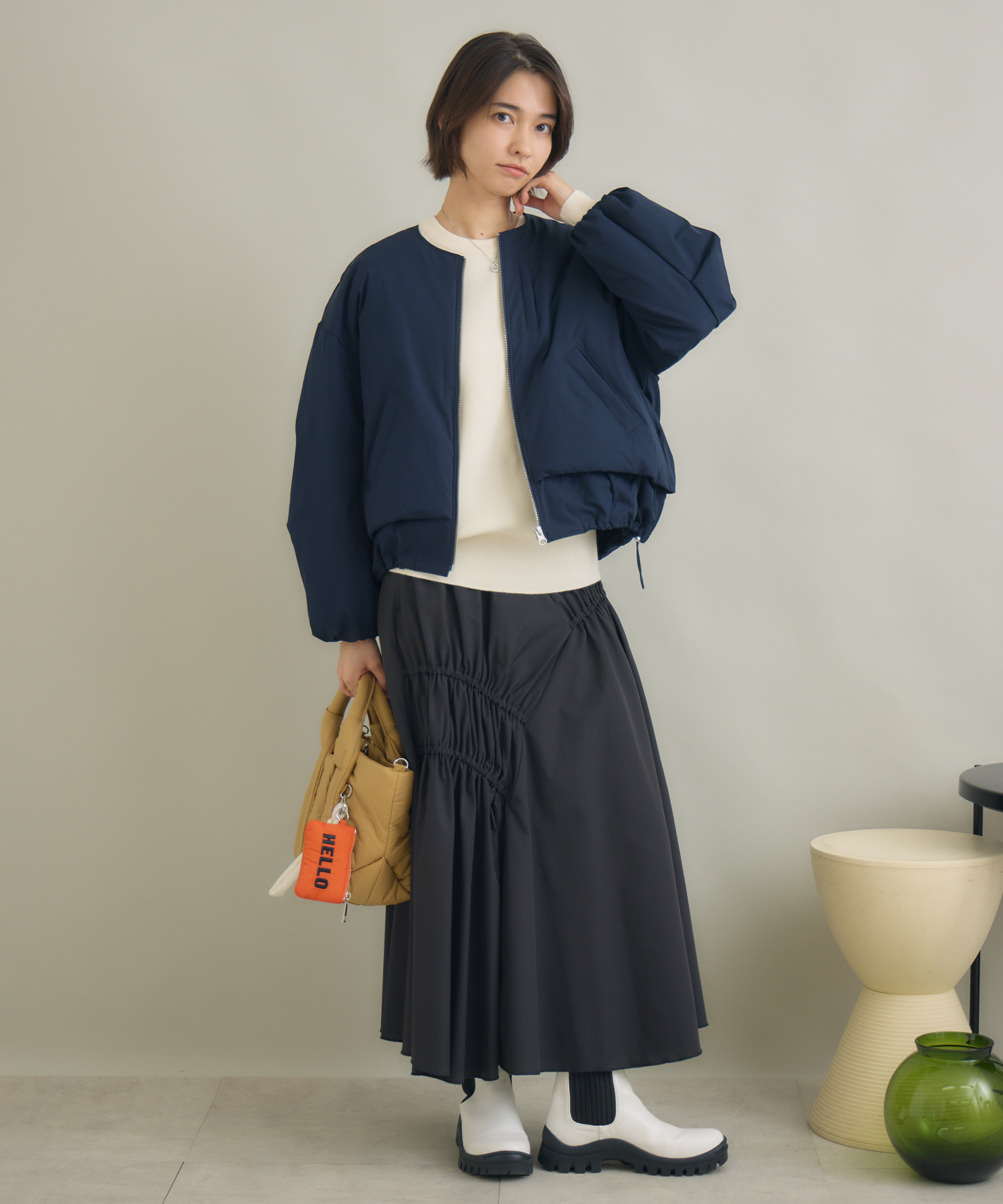 お洒落✨新品タグ付き❣️BRIEFING中綿 ブルゾン☆ サスティナブル＆軽暖アウター】Sorona®中綿ブルゾン / KATHARINE ROSS